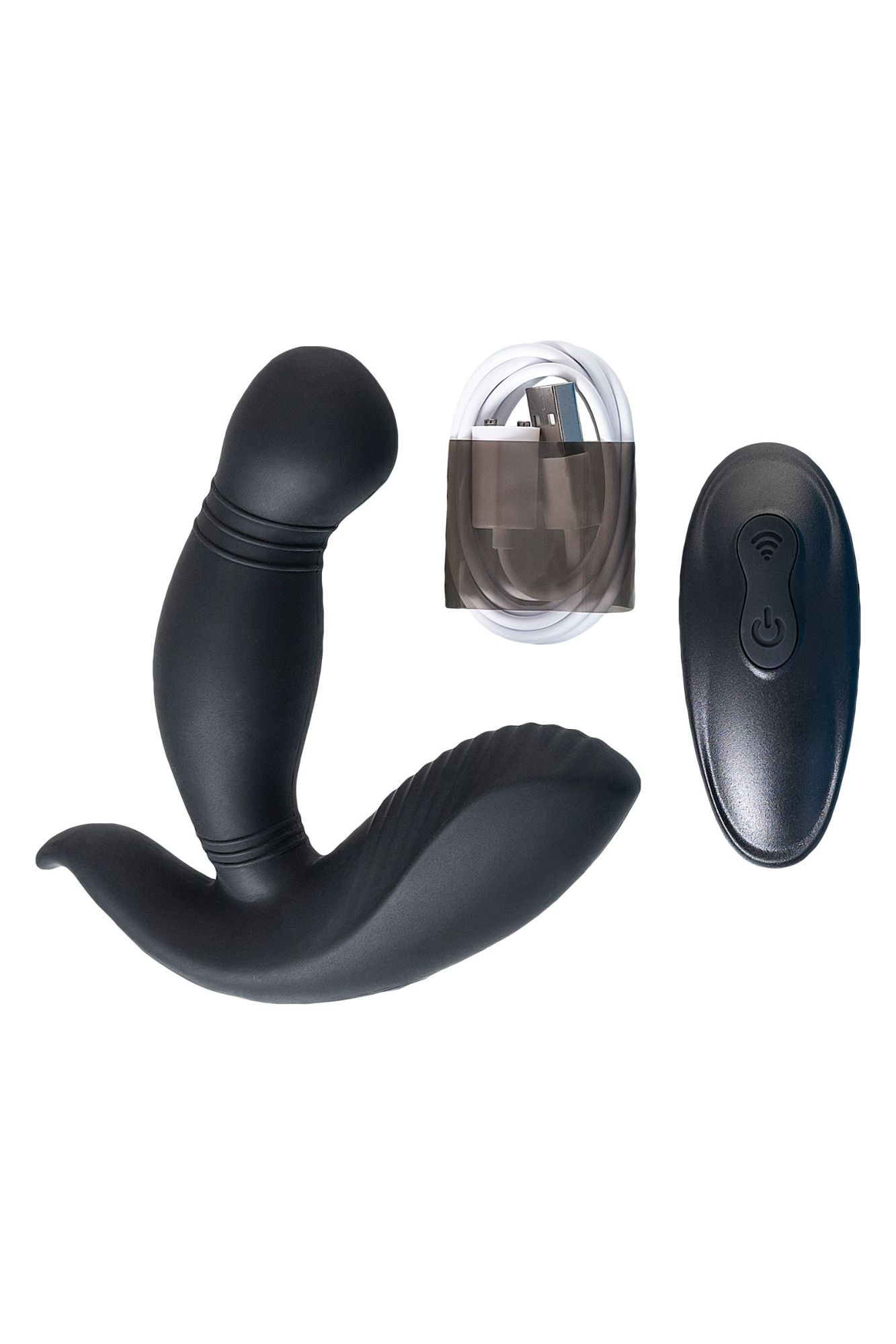 стимулятор простаты pppvibe 9 w motor, силикон, черный, 12 см в Перми