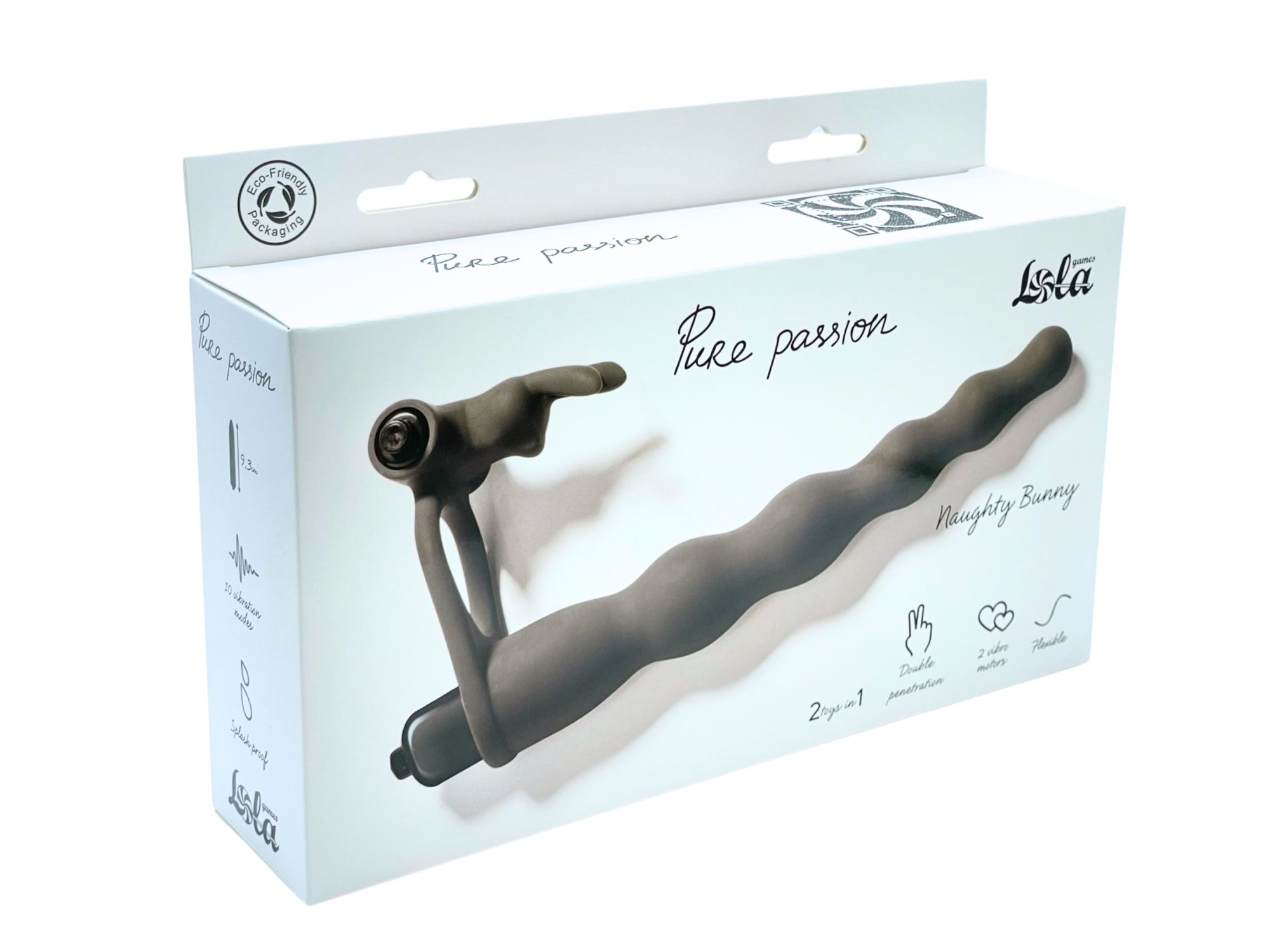 вибронасадка для двойного проникновения pure passion bunny black 1202-01lola в Перми