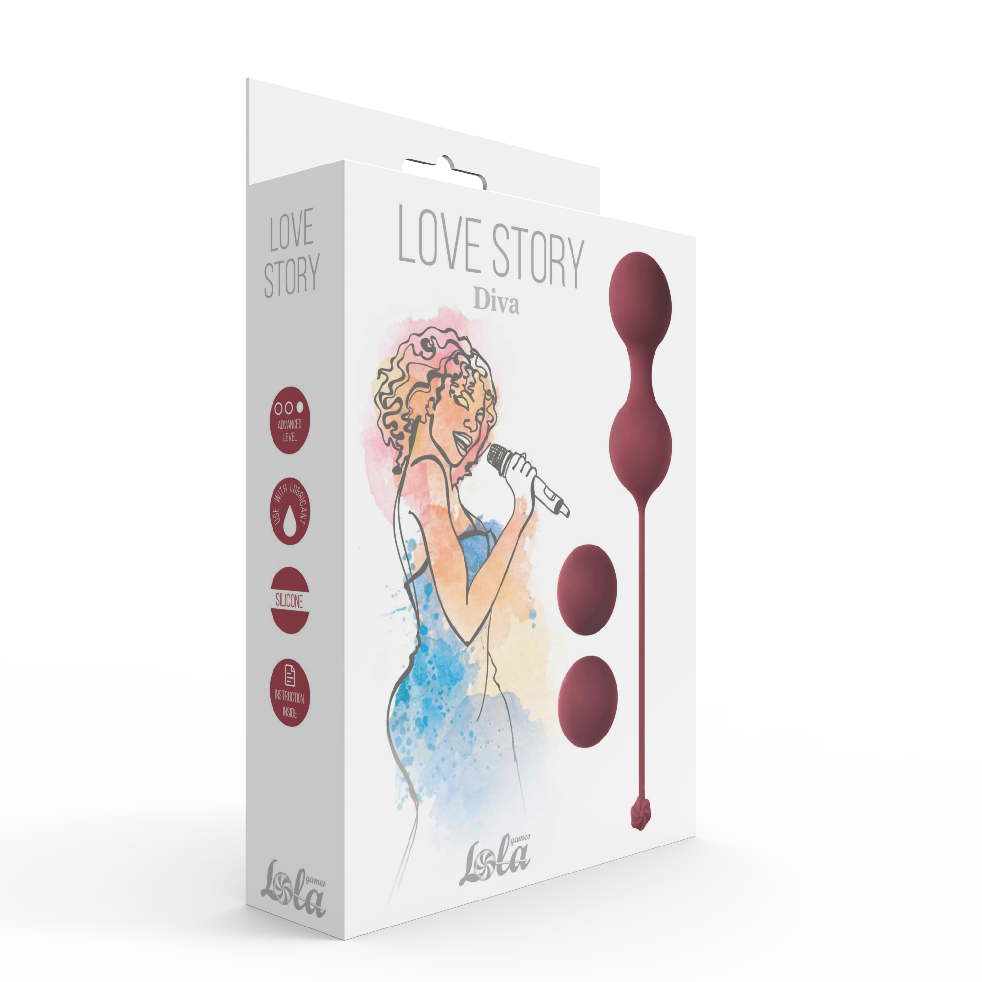 набор вагинальных шариков love story diva wine red 3012-02lola в Перми