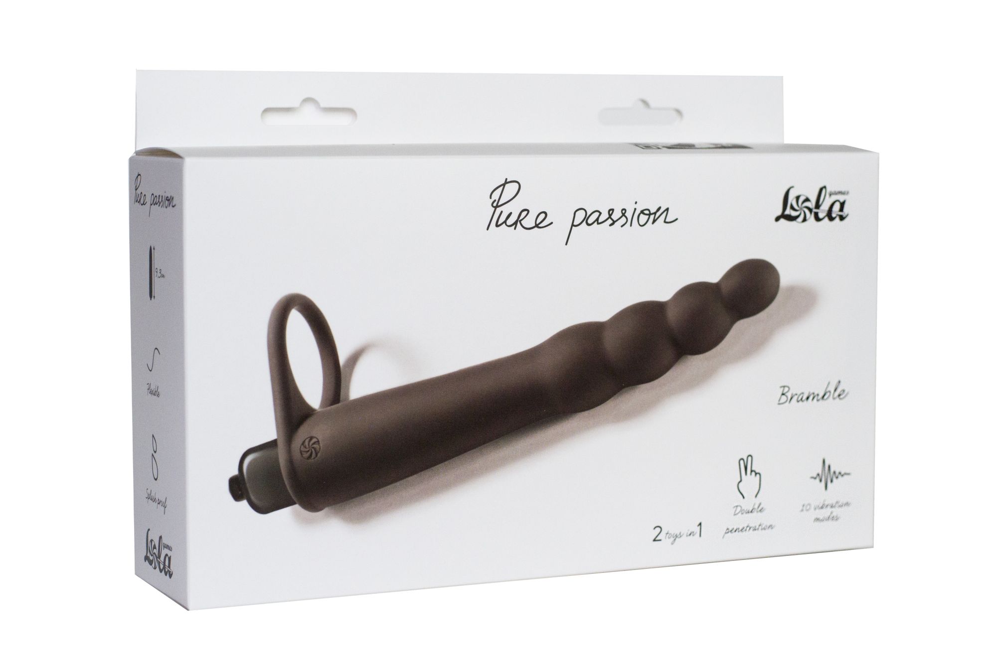 вибронасадка для двойного проникновения pure passion bramble black 1201-01lola в Перми