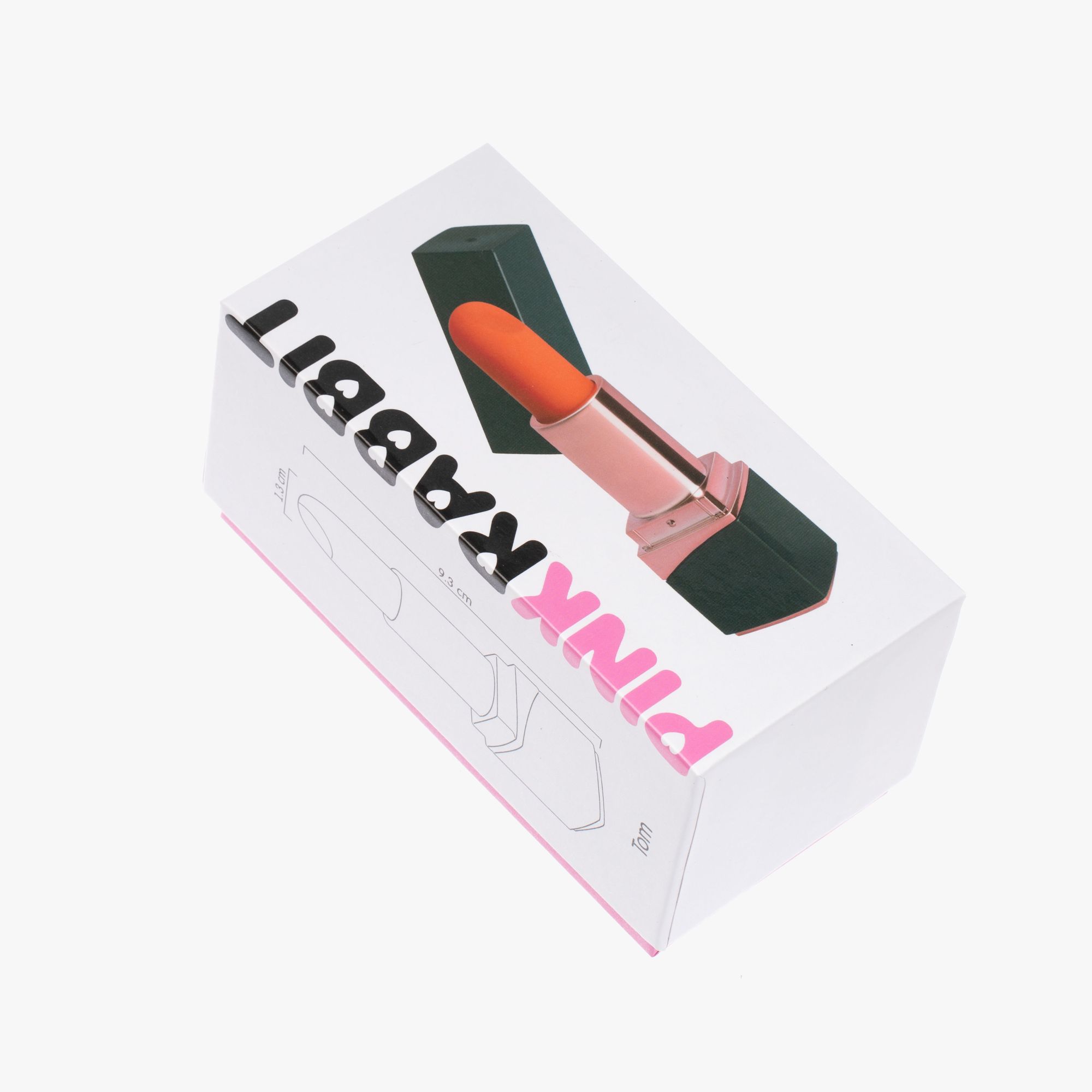 миниатюрный вибромассажер в виде помады pink rabbit tom из жидкого силикона, черный в Перми