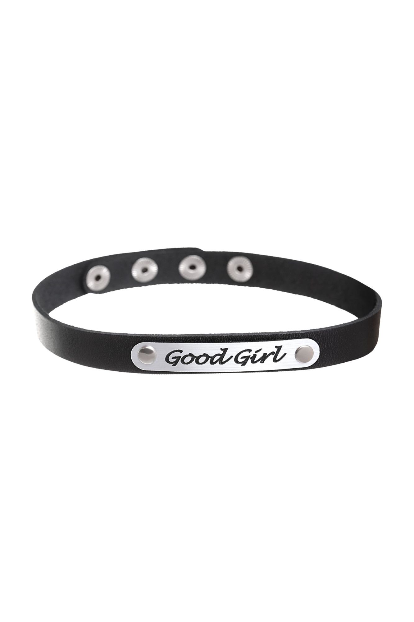 чокер штучки-дрючки «good girl», кожанный, чёрный в Перми