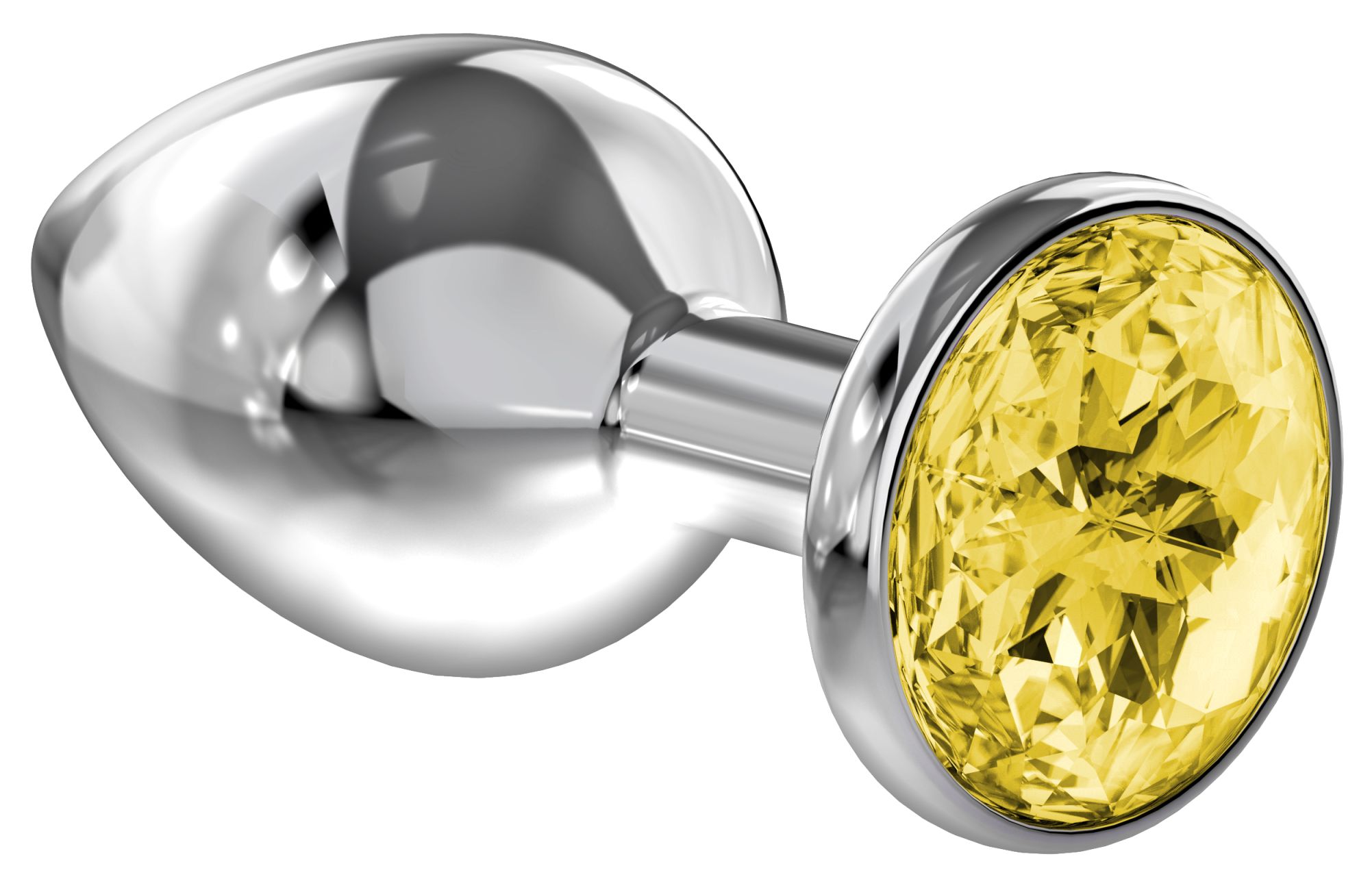 анальная пробка diamond yellow sparkle large 4010-02lola в Перми