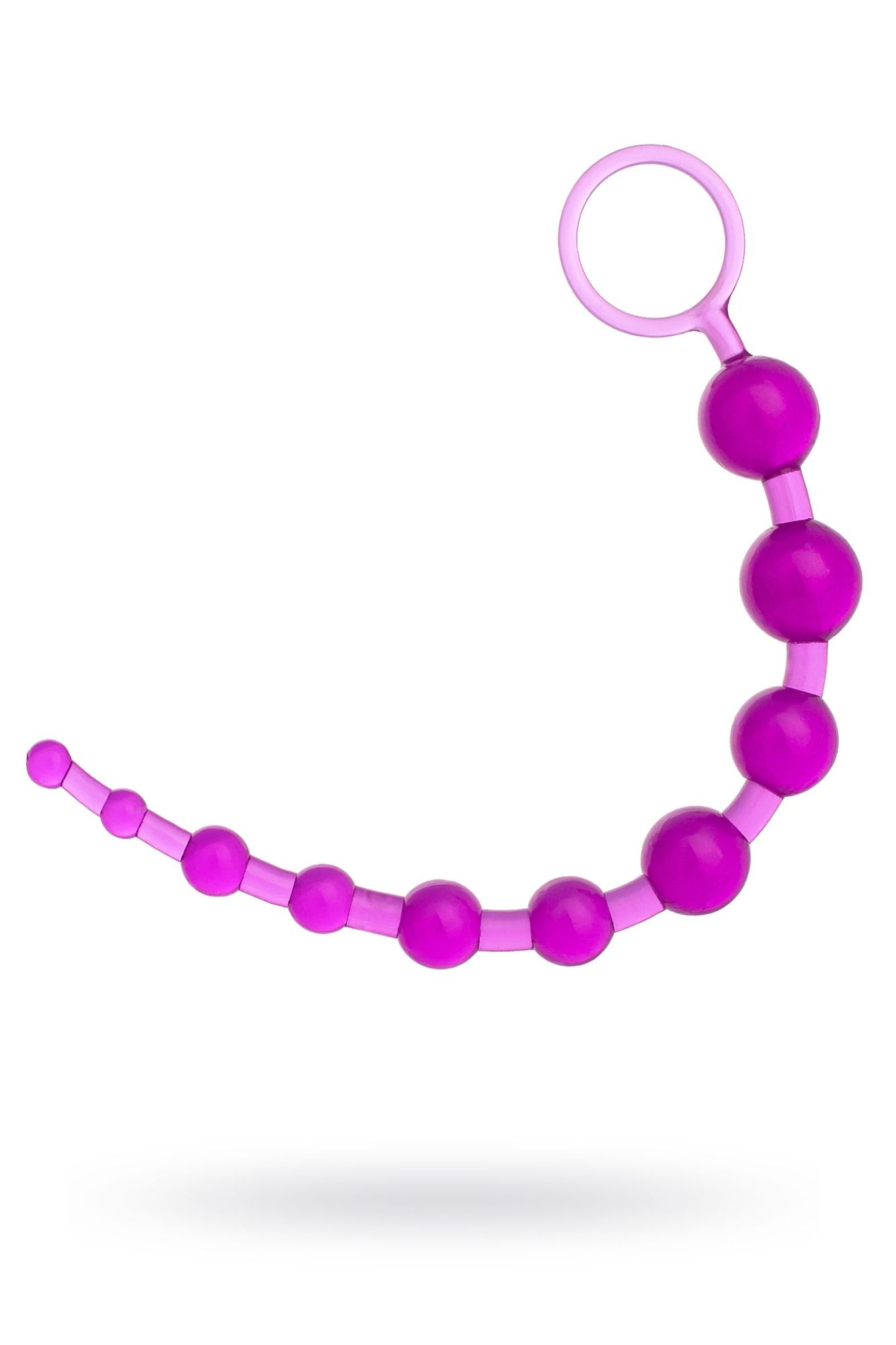 анальная цепочка toyfa, pvc, фиолетовый, 30 см в Перми