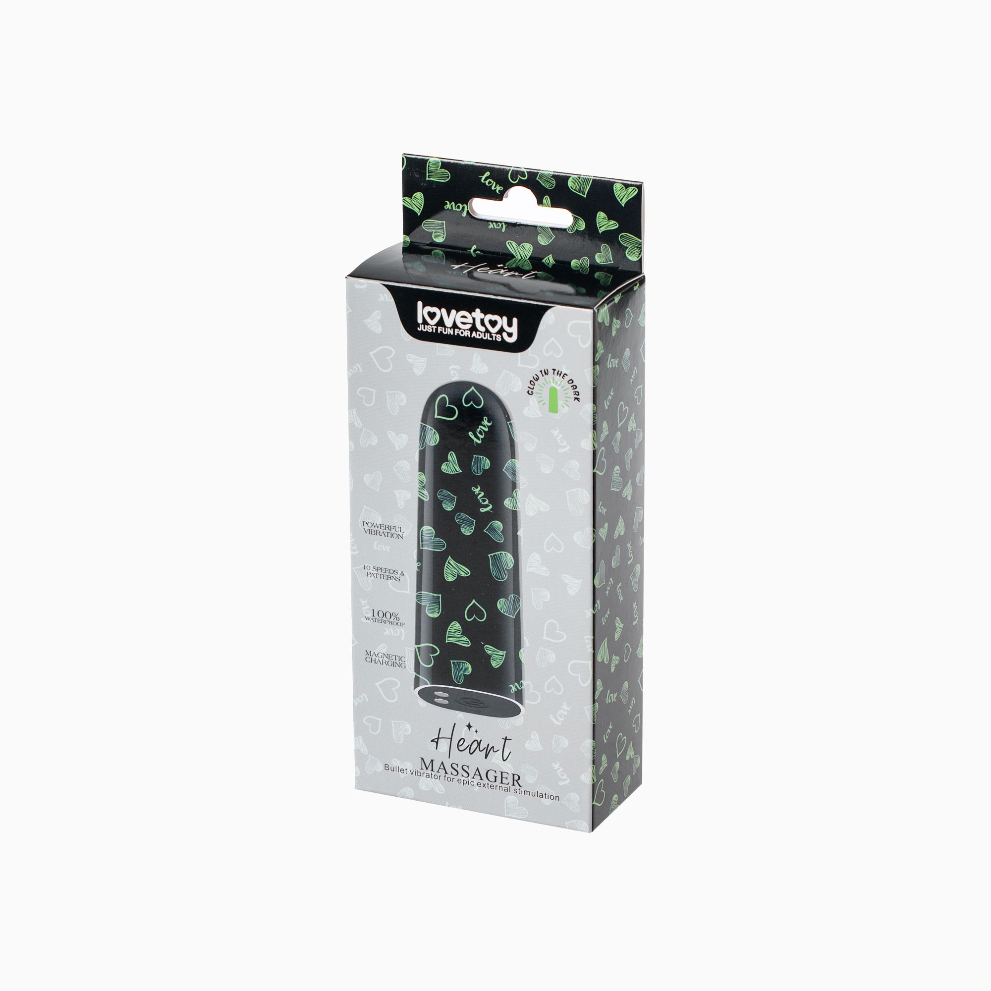  вибропуля lovetoy glow-in-the-dark heart_светится в темноте в Перми