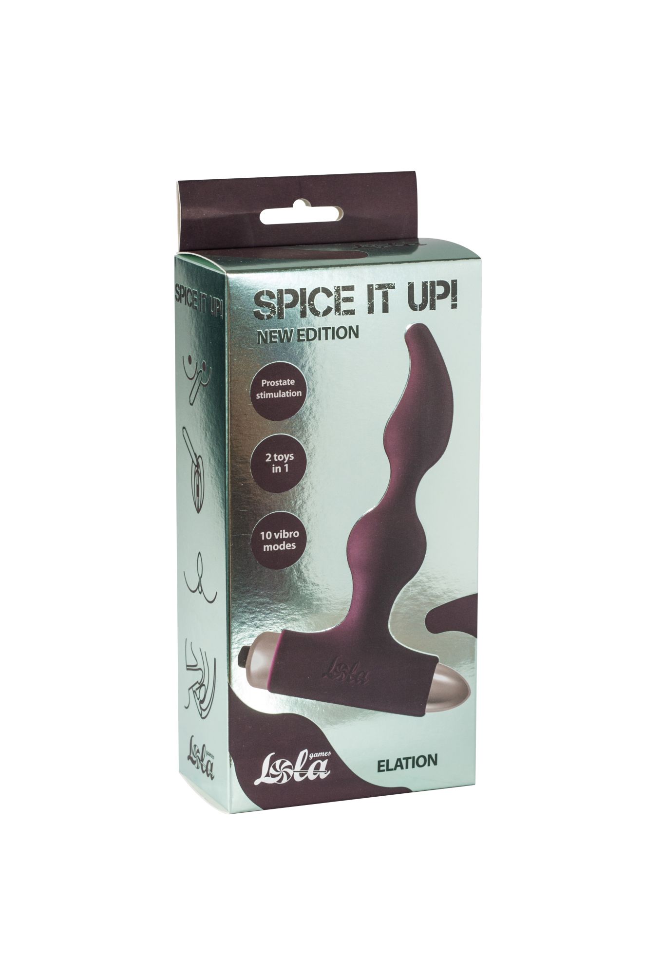 анальная пробка с вибрацией spice it up new edition elation wine red 8018-03lola в Перми