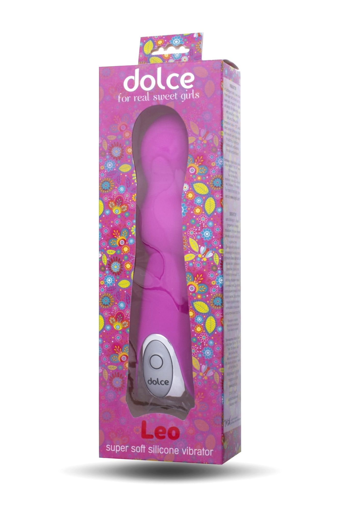 вибратор toyfa dolce leo, силикон, розовый, 16,5см в Перми