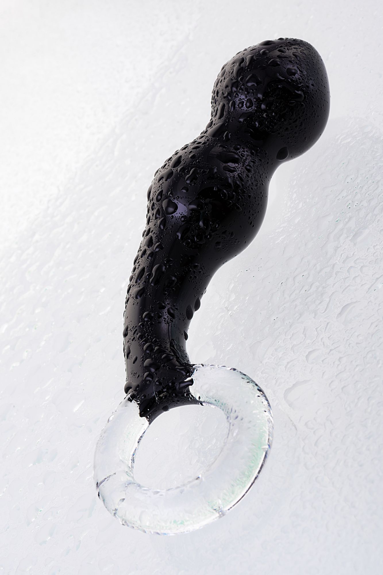стимулятор простаты sexus glass, стекло, черный, 17 см в Перми