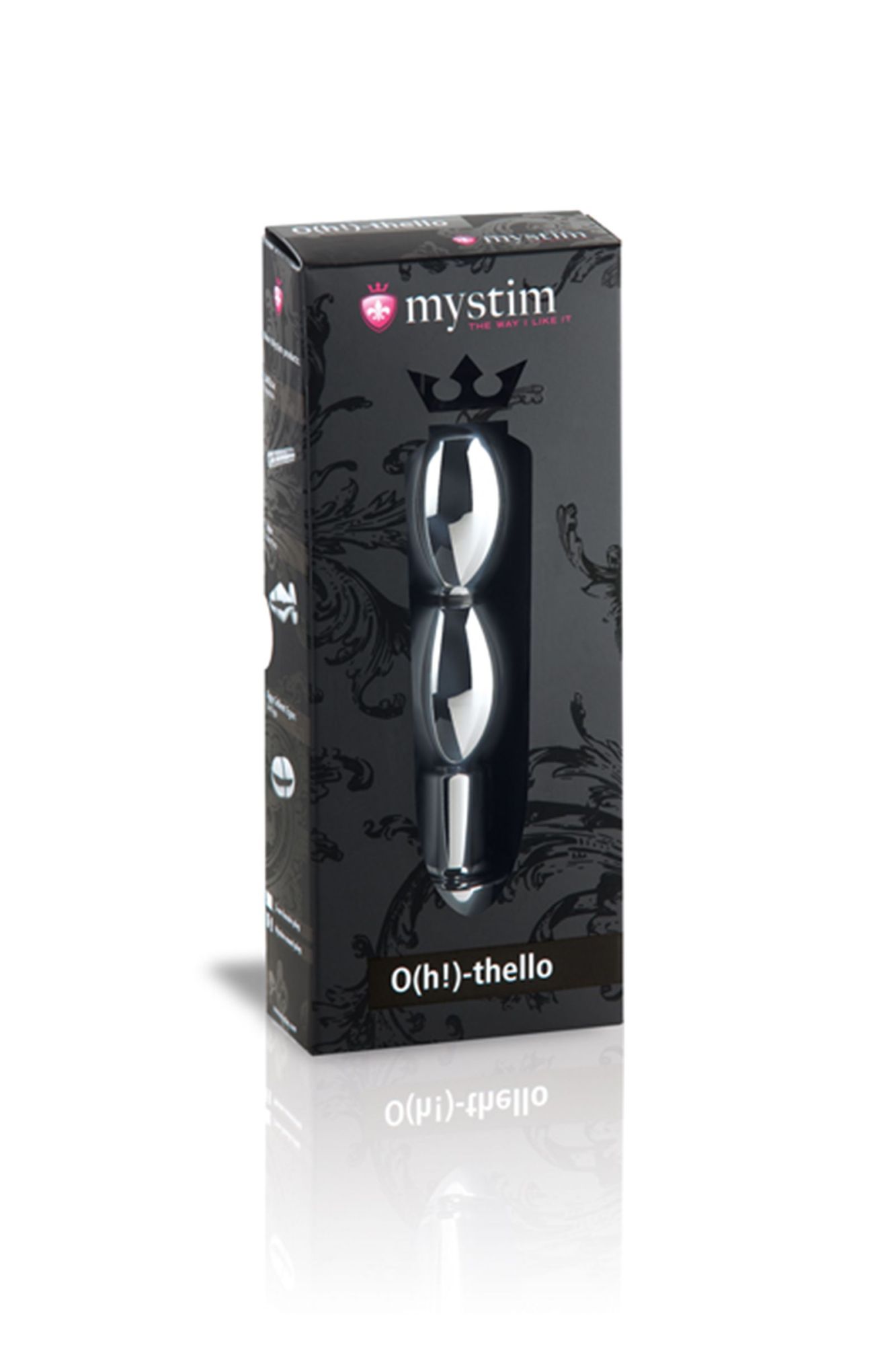 фаллоимитатор mystim o(h!)-thello, электростимуляция, хирургическая сталь, серебряный, 14 см в Перми