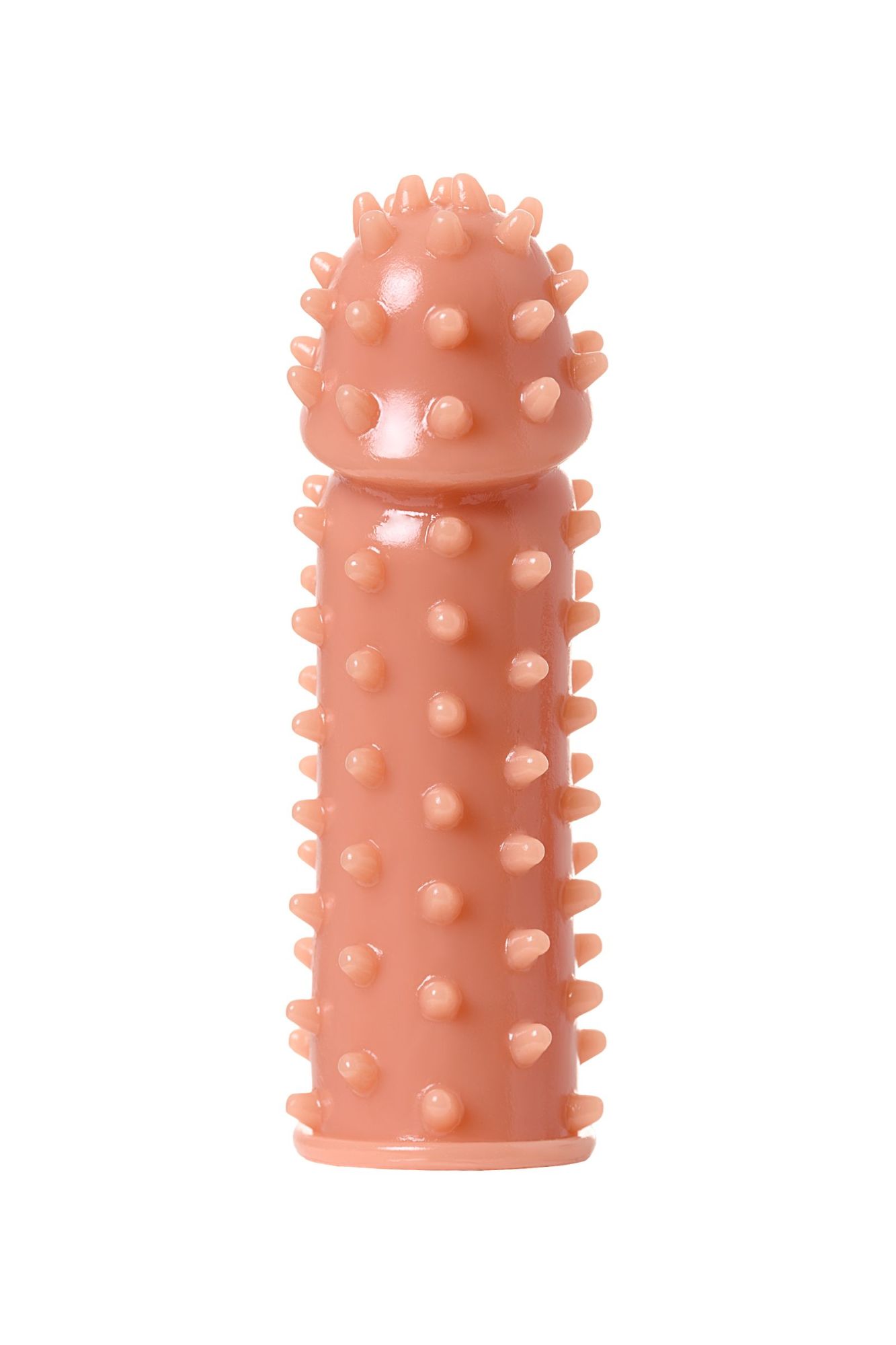насадка kokos реалистичная с дополнительной стимуляцией, tpe, телесная, 14.7 см в Перми
