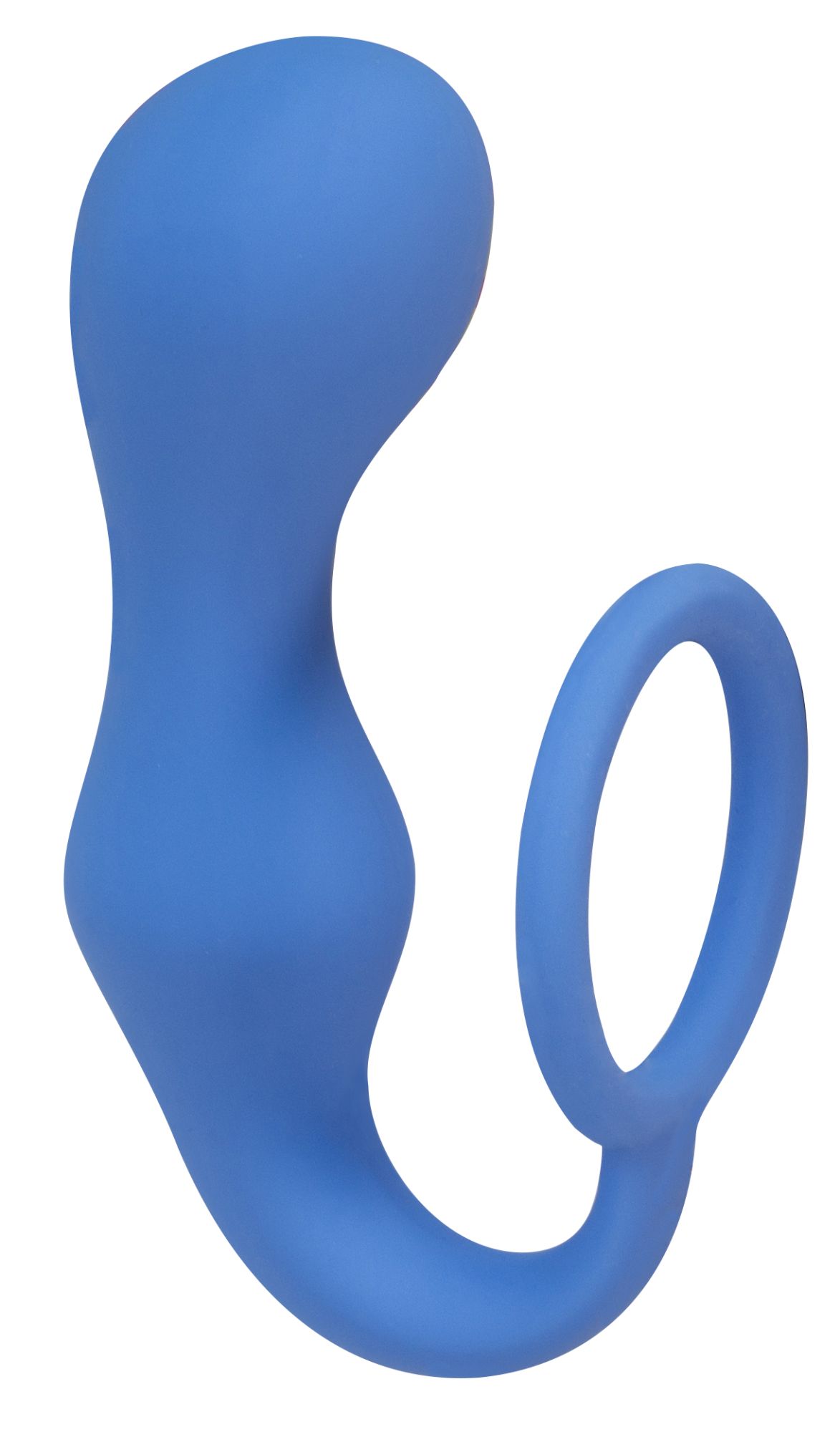 эрекционное кольцо с анальной пробкой double pleasure anal plug blue  4217-03lola в Перми