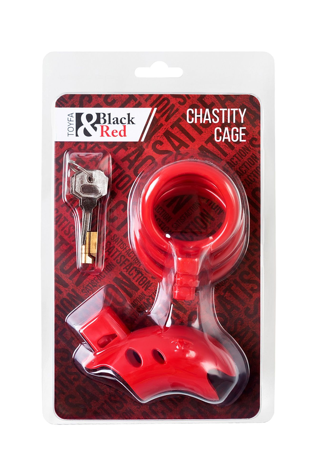 пояс верности мужской black&red by toyfa, abs пластик, красный, 10 см в Перми