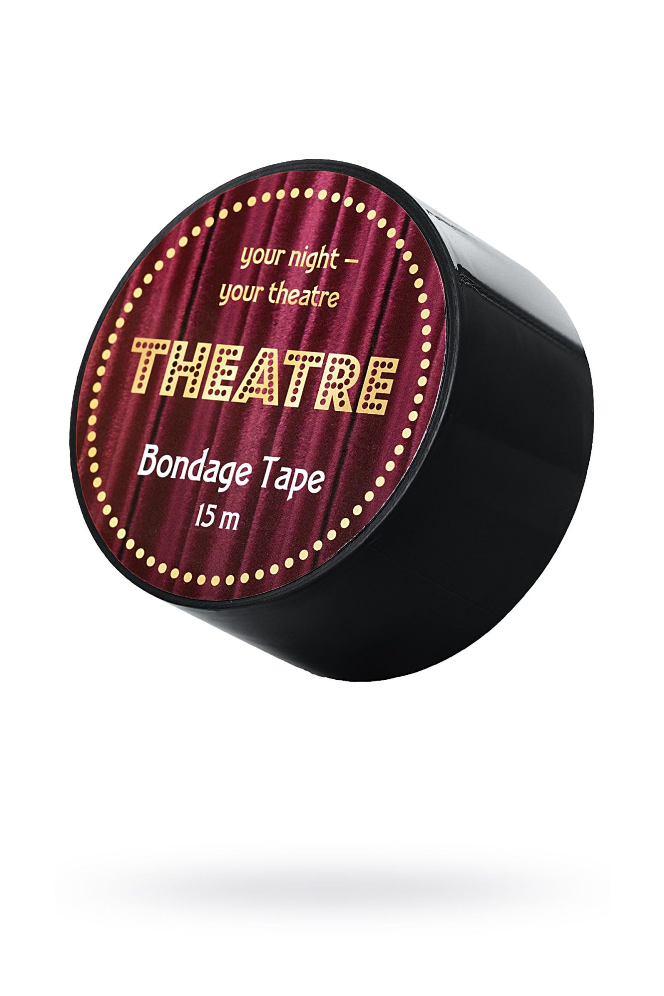 бондажный скотч toyfa theatre, черный, 15 м в Перми