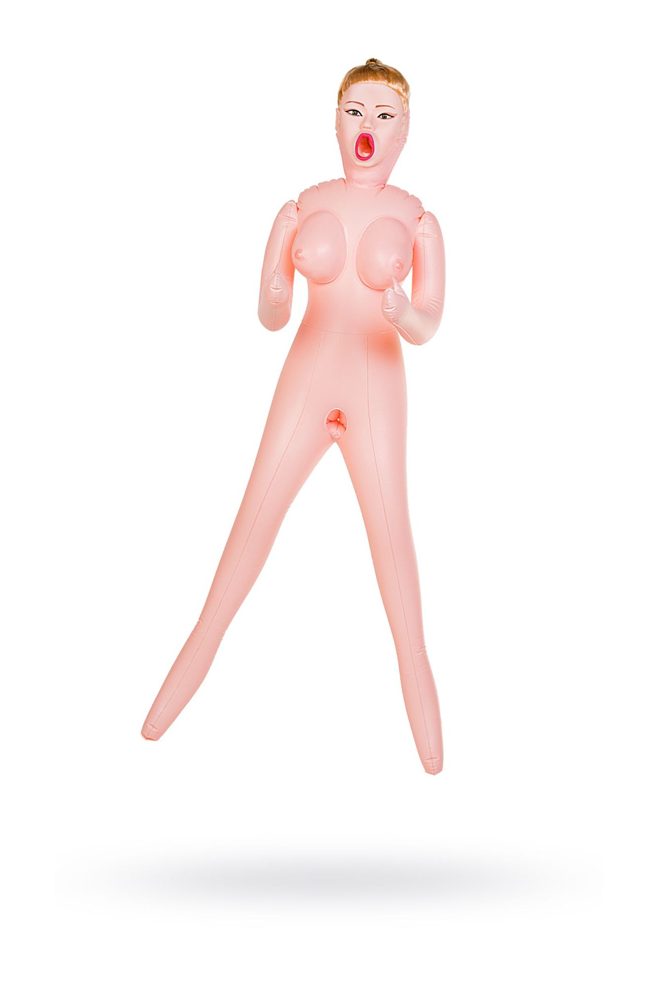 кукла надувная dolls-x by toyfa hannah, блондинка, с тремя отверстиями, кибер вставка: вагина в Перми