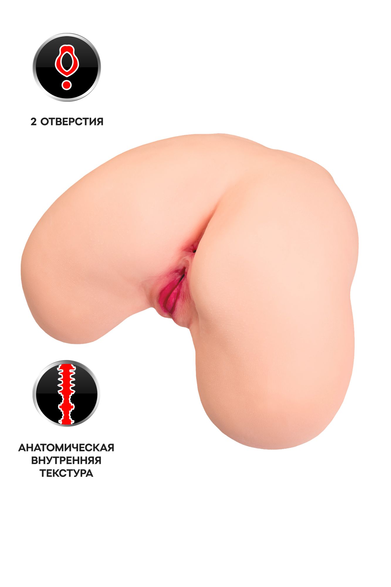мастурбатор реалистичный kokos maria onahole real hips 003, tpr, телесный, 40 см в Перми