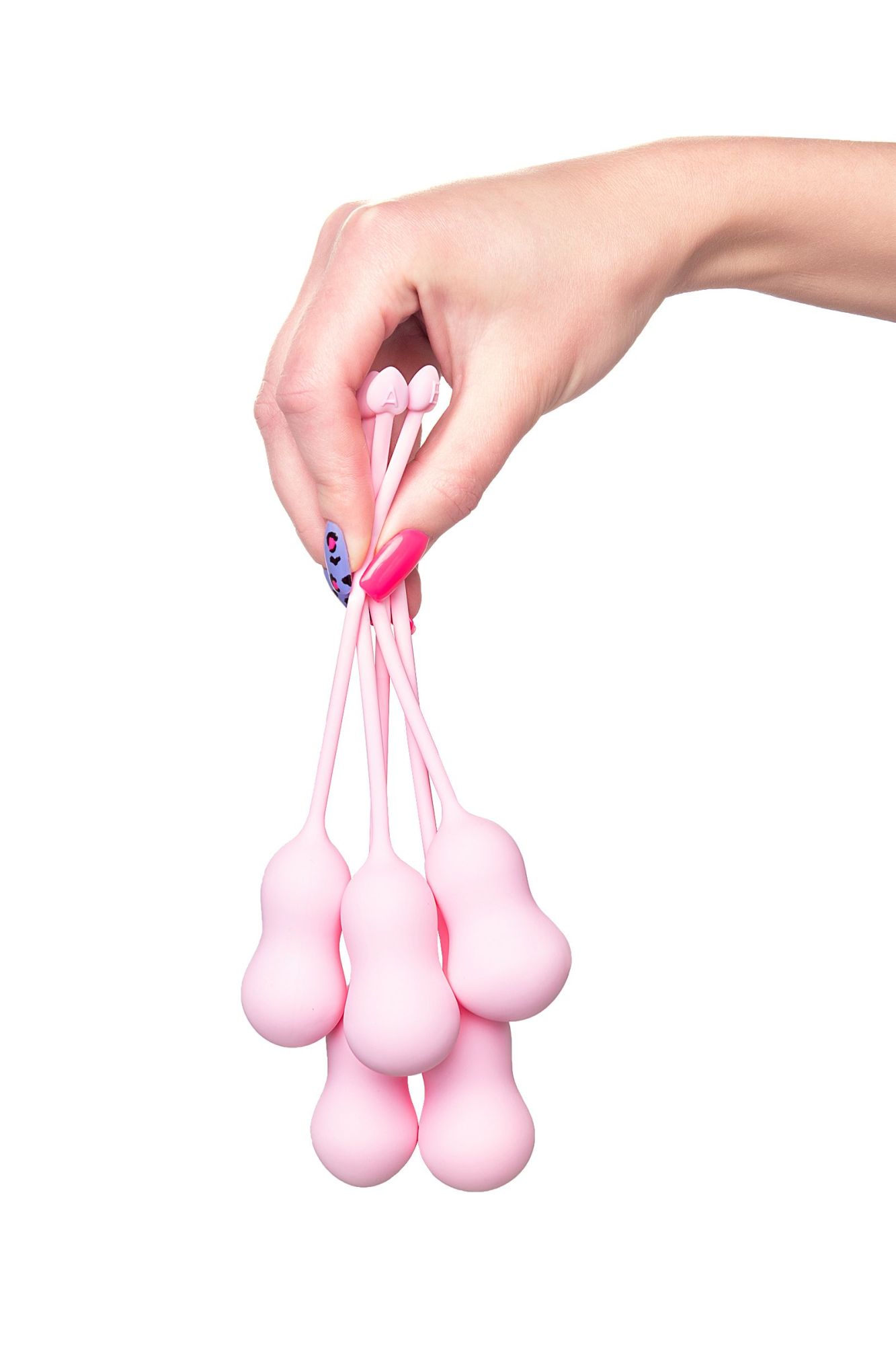 набор вагинальных шариков flovetta by toyfa tulips, силикон, розовый, 5,3 см в Перми