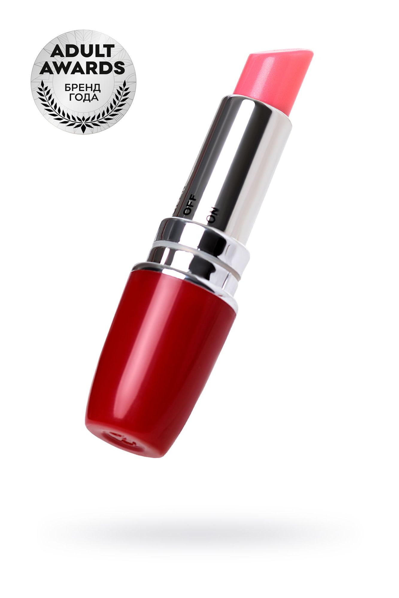 вибромассажер a-toys by toyfa lipstick, abs пластик, красный, 9 см в Перми