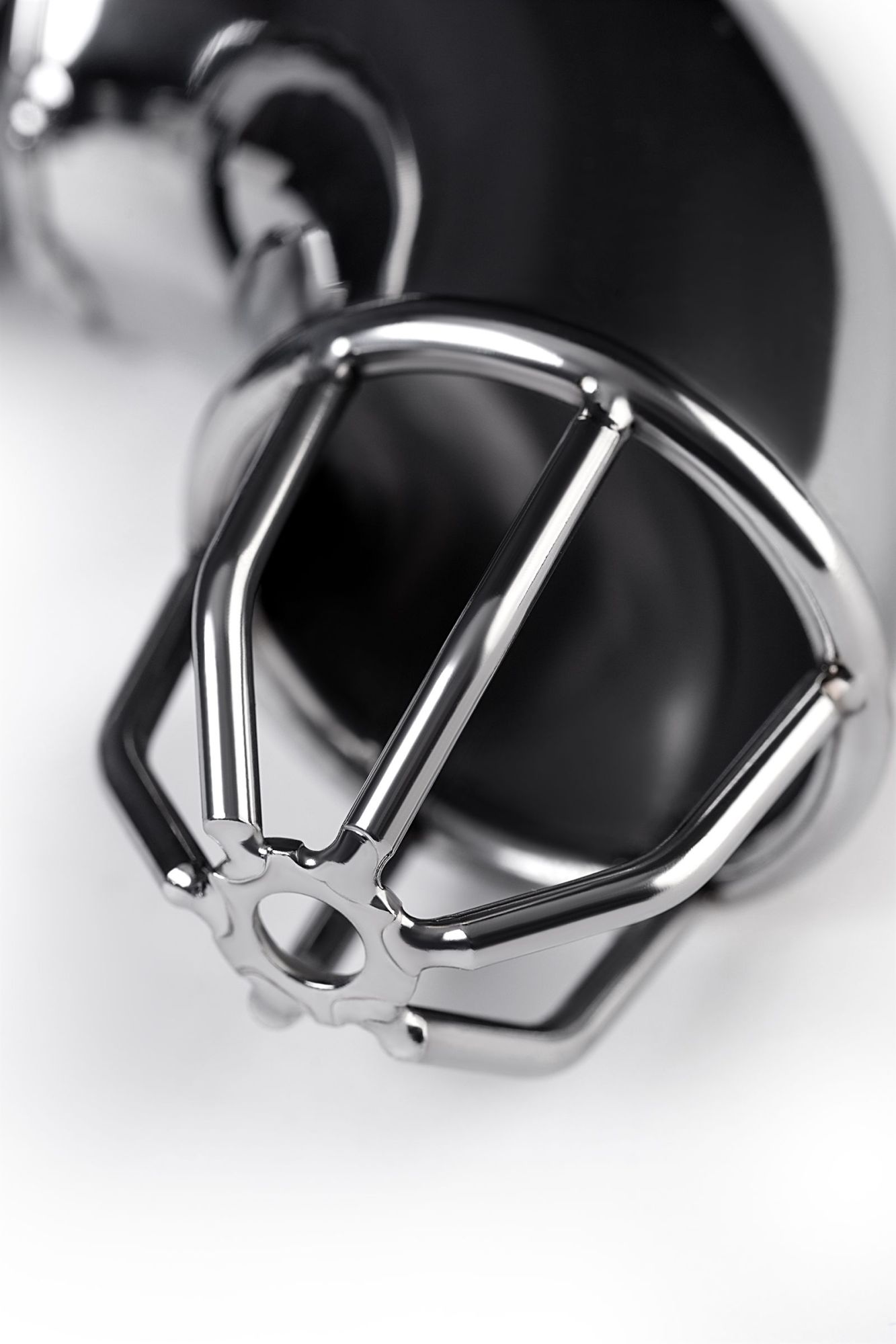 пояс верности мужской toyfa metal с открытой головкой, серебряный, 13 см в Перми