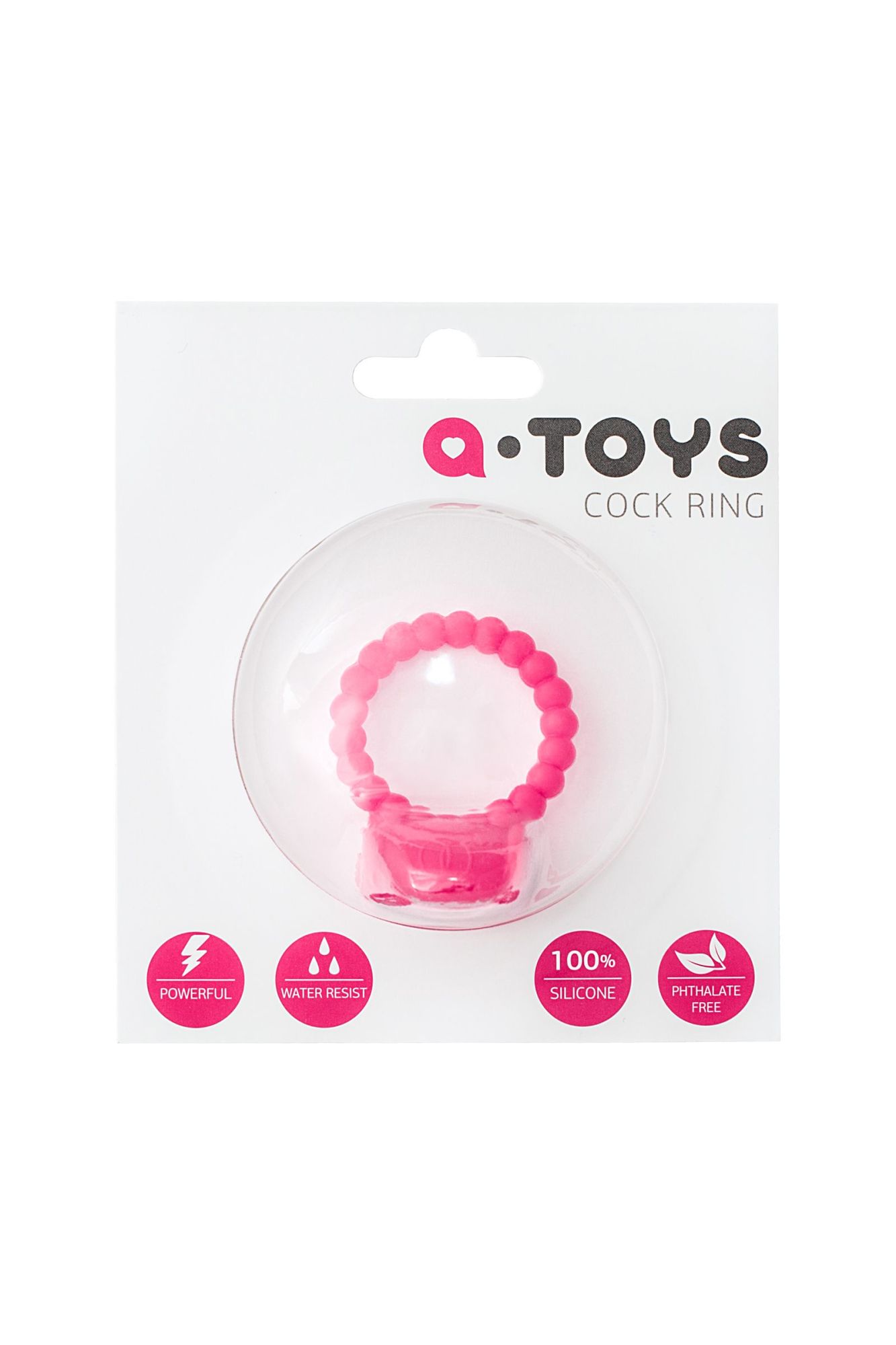 эрекционное кольцо на пенис toyfa a-toys, силикон, розовый, ø 3,5 см в Перми