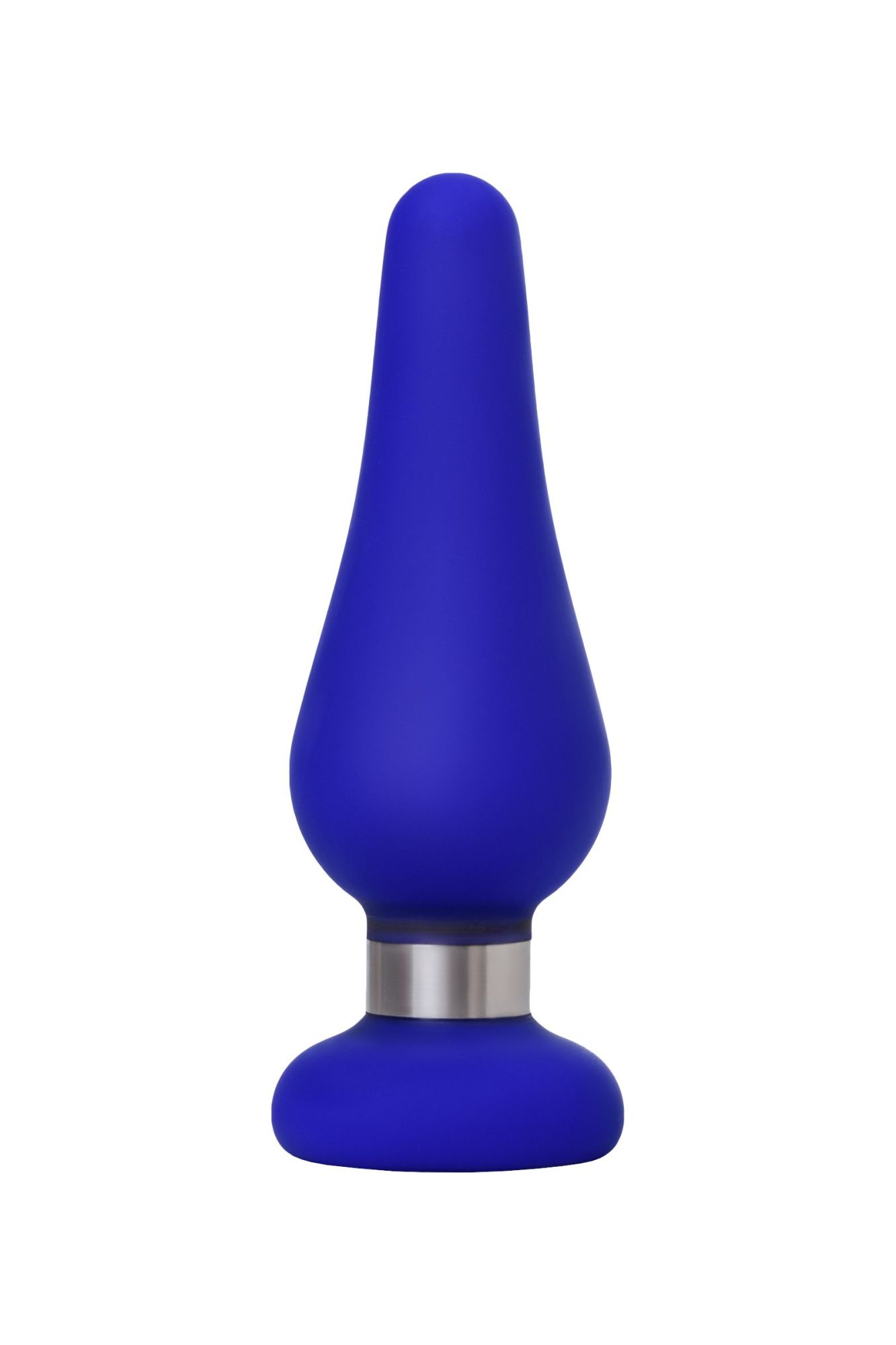 анальная втулка todo by toyfa сlassic, размер m, силикон, синий, 11,5 см, ø 3,7 см в Перми