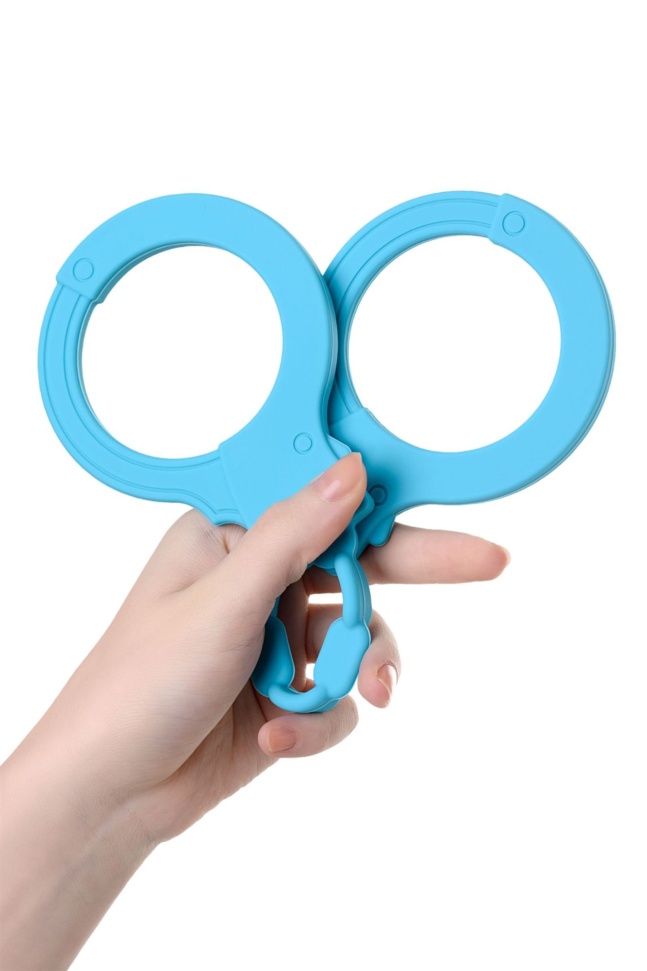 силиконовые наручники a-toys by toyfa celet, силикон, голубые, 33 см в Перми