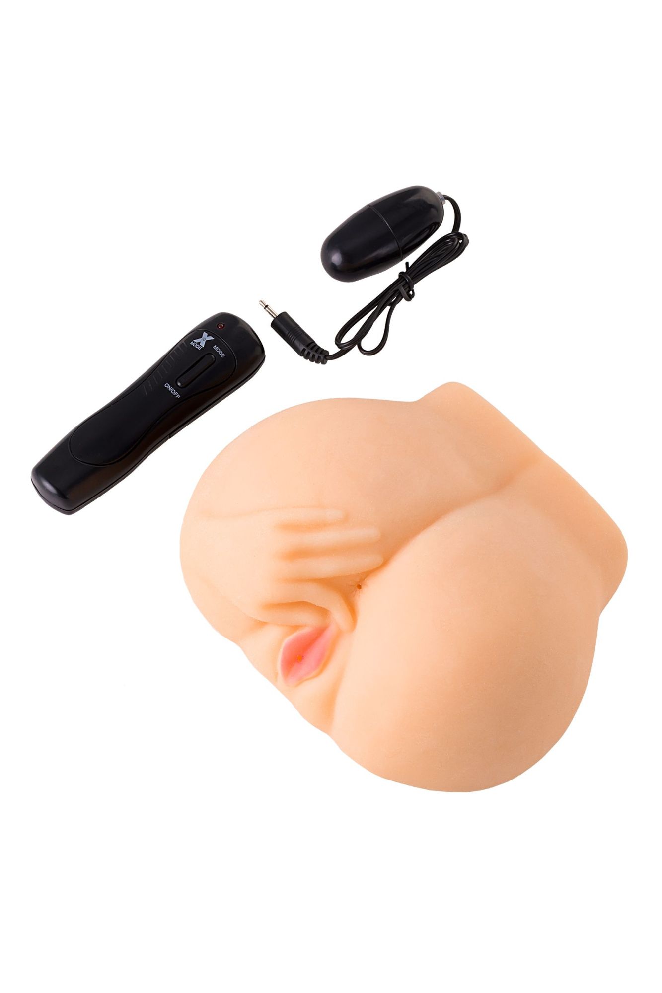 мастурбатор реалистичный toyfa juicy pussy chantal с вибрацией, вагина и анус, tpr, телесный, 14,5 с в Перми