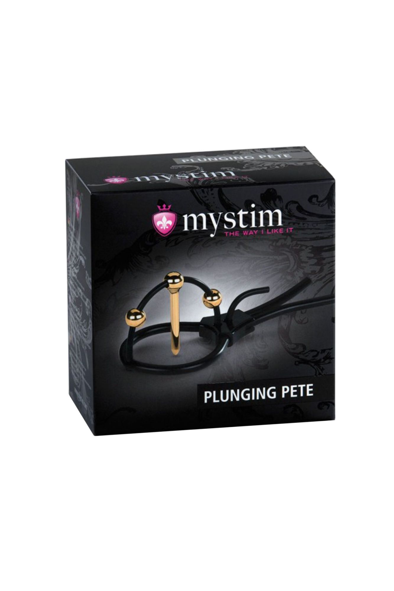 электросбруя mystim plunging pete, силикон, черный, 14 см в Перми