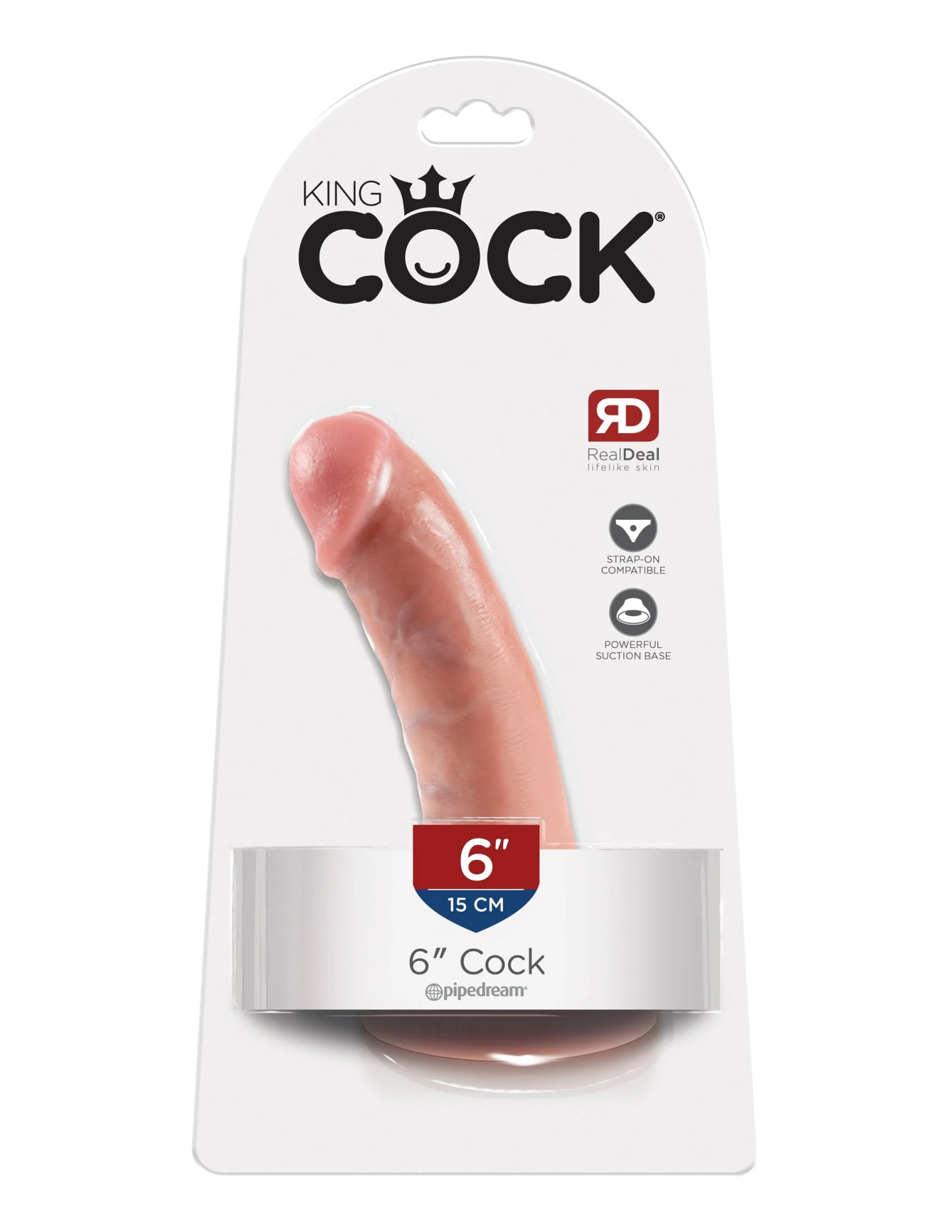 фаллоимитатор king cock 6" cock - flesh pipedream 550121pd в Перми