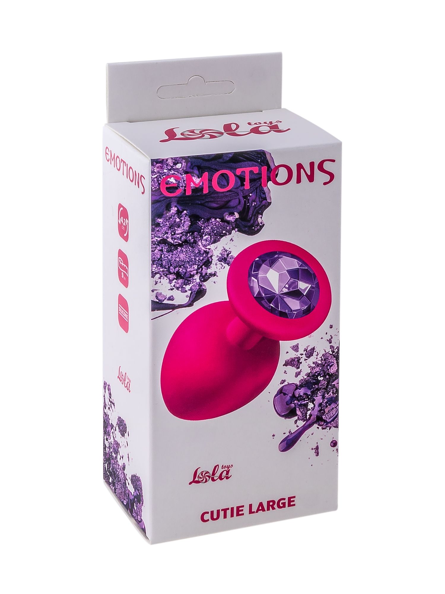 анальная пробка emotions cutie large pink dark purple crystal 4013-02lola в Перми