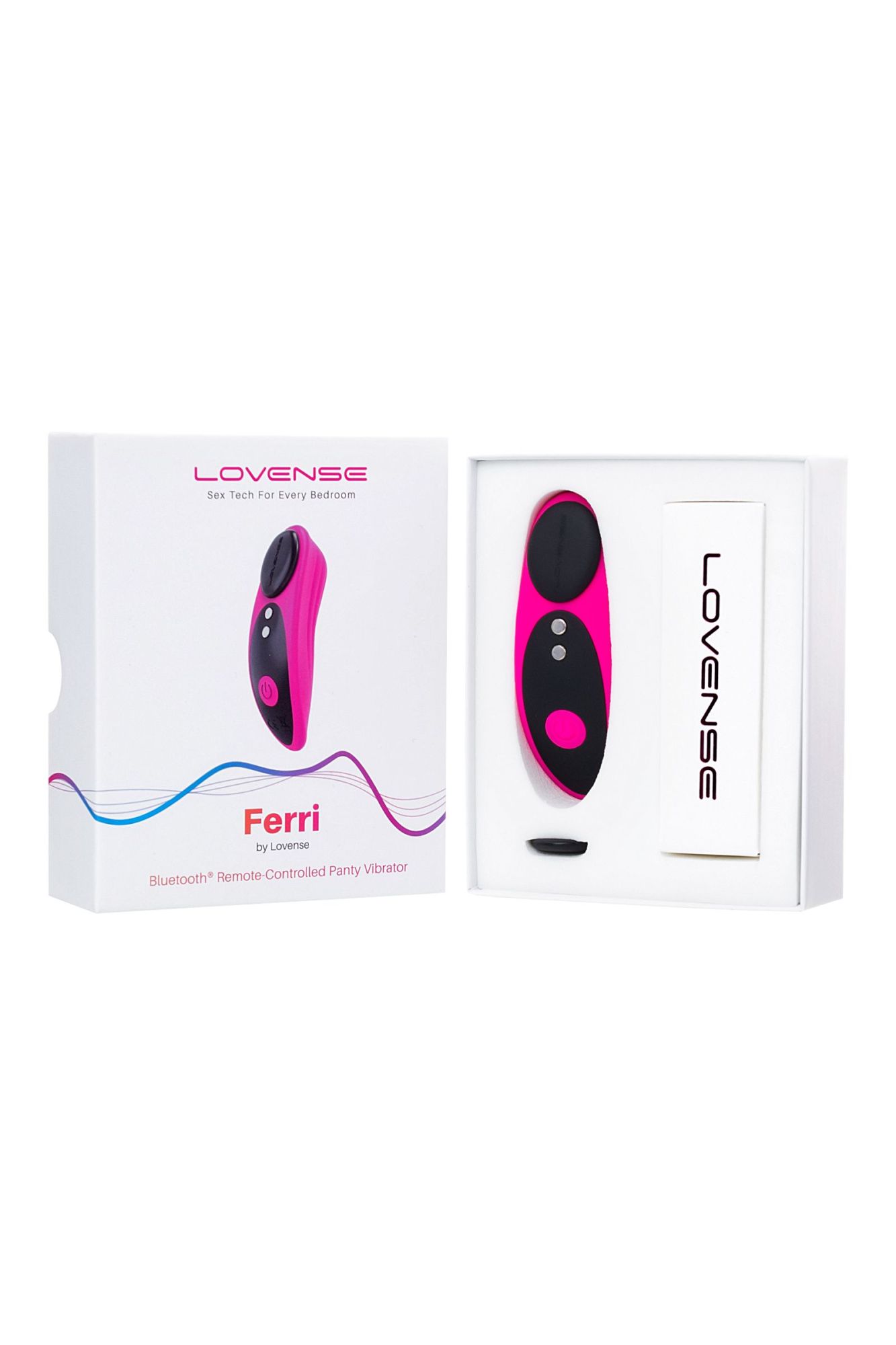 вибростимулятор клитора в трусики lovense ferri, силикон, розовый, 7,4 см в Перми