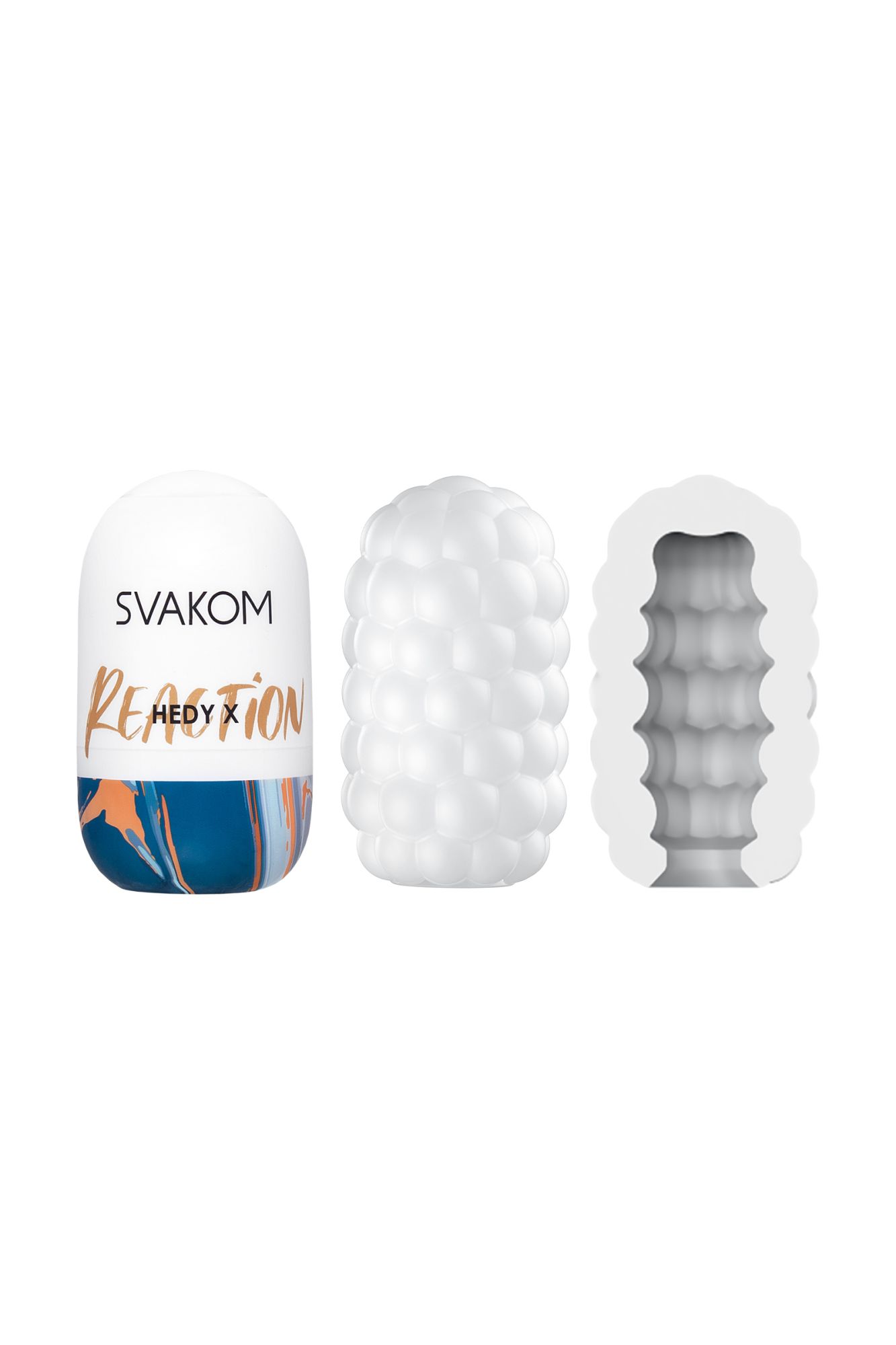 набор мастурбаторов нереалистичных svakom hedy x5 mixed (5 шт.), tpe, белый, 9 см в Перми