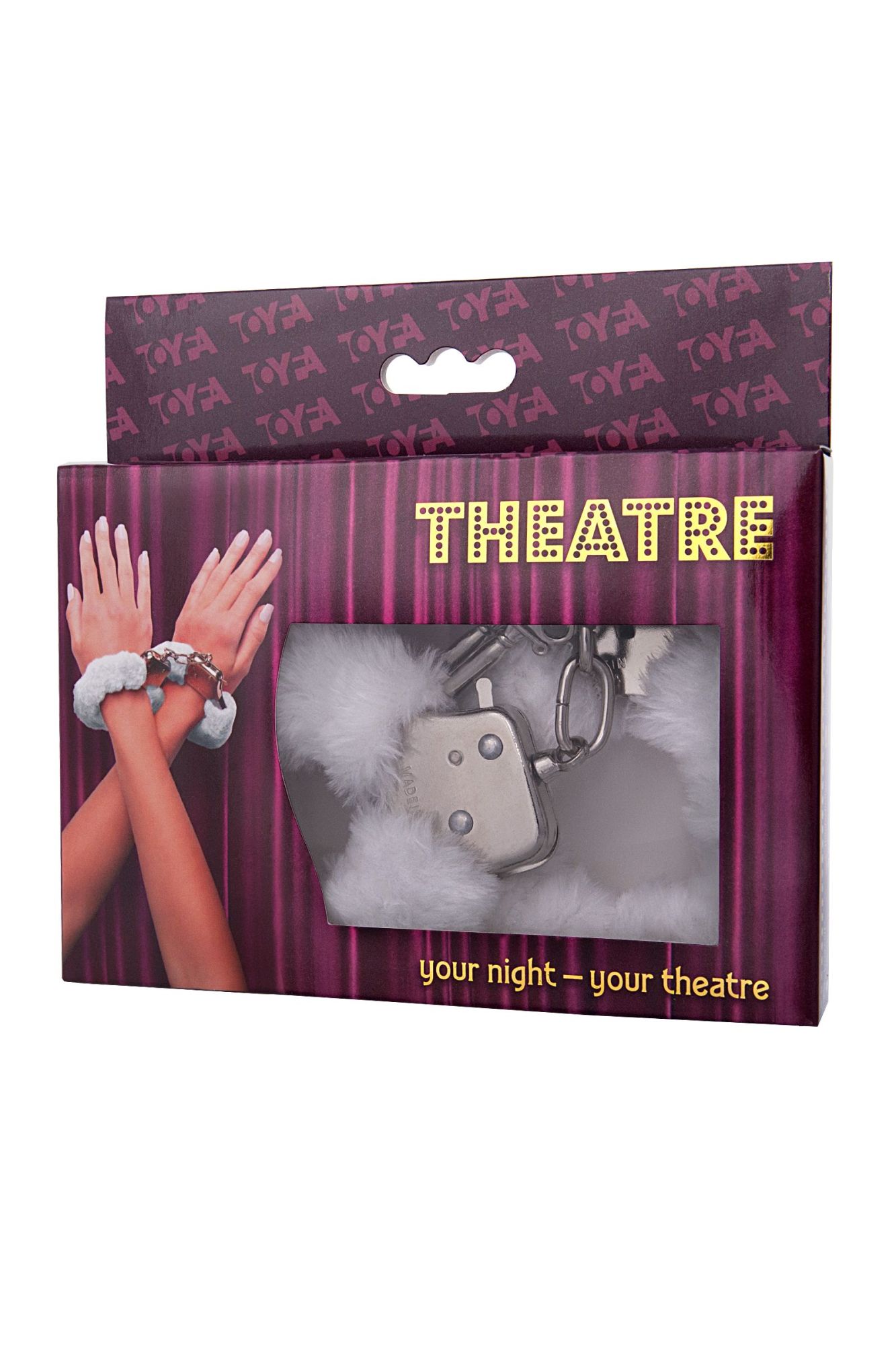 наручники toyfa theatre, меховые, белые, 28 см в Перми