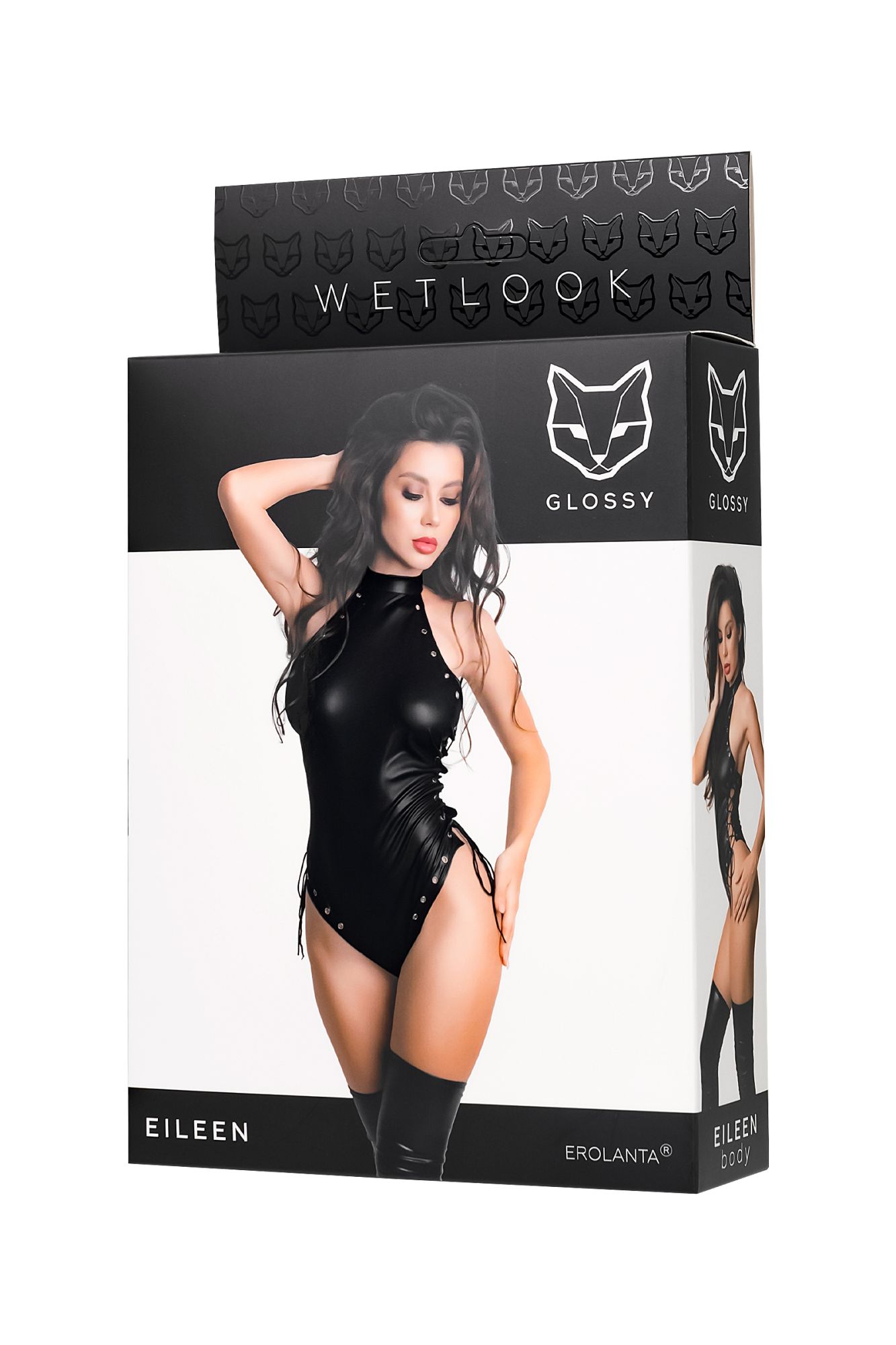 Эротическое боди glossy eileen из материала wetlook, m в Перми