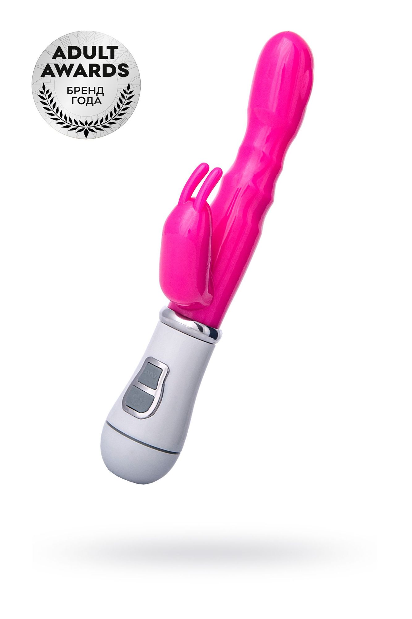вибратор с клиторальным стимулятором a-toys by toyfa, tpe, розовый, 20 см в Перми