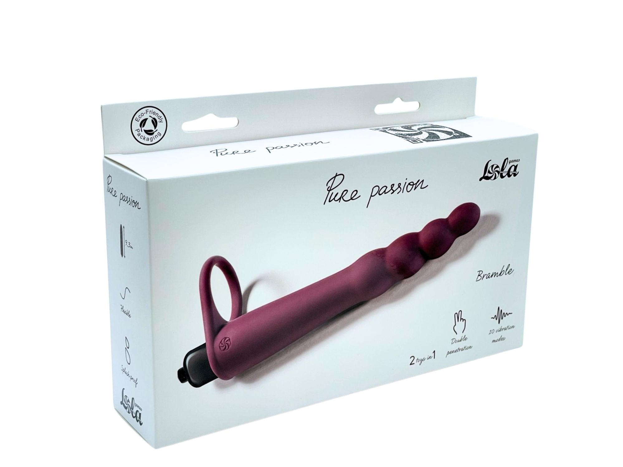 вибронасадка для двойного проникновения pure passion bramble wine red 1201-02lola в Перми