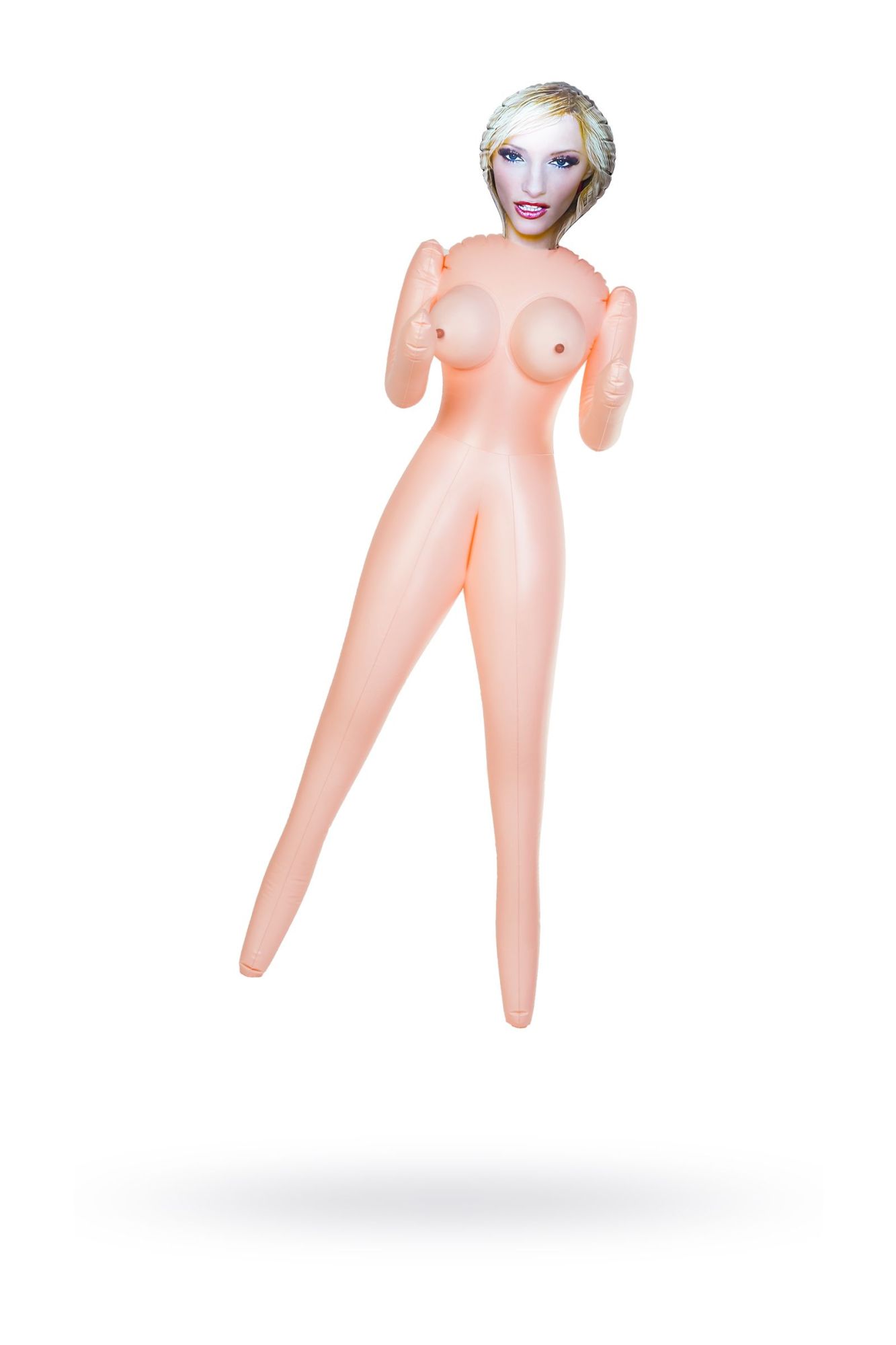 кукла надувная dolls-x by toyfa cecilia, блондинка, с двумя отверстиями, 160 см в Перми