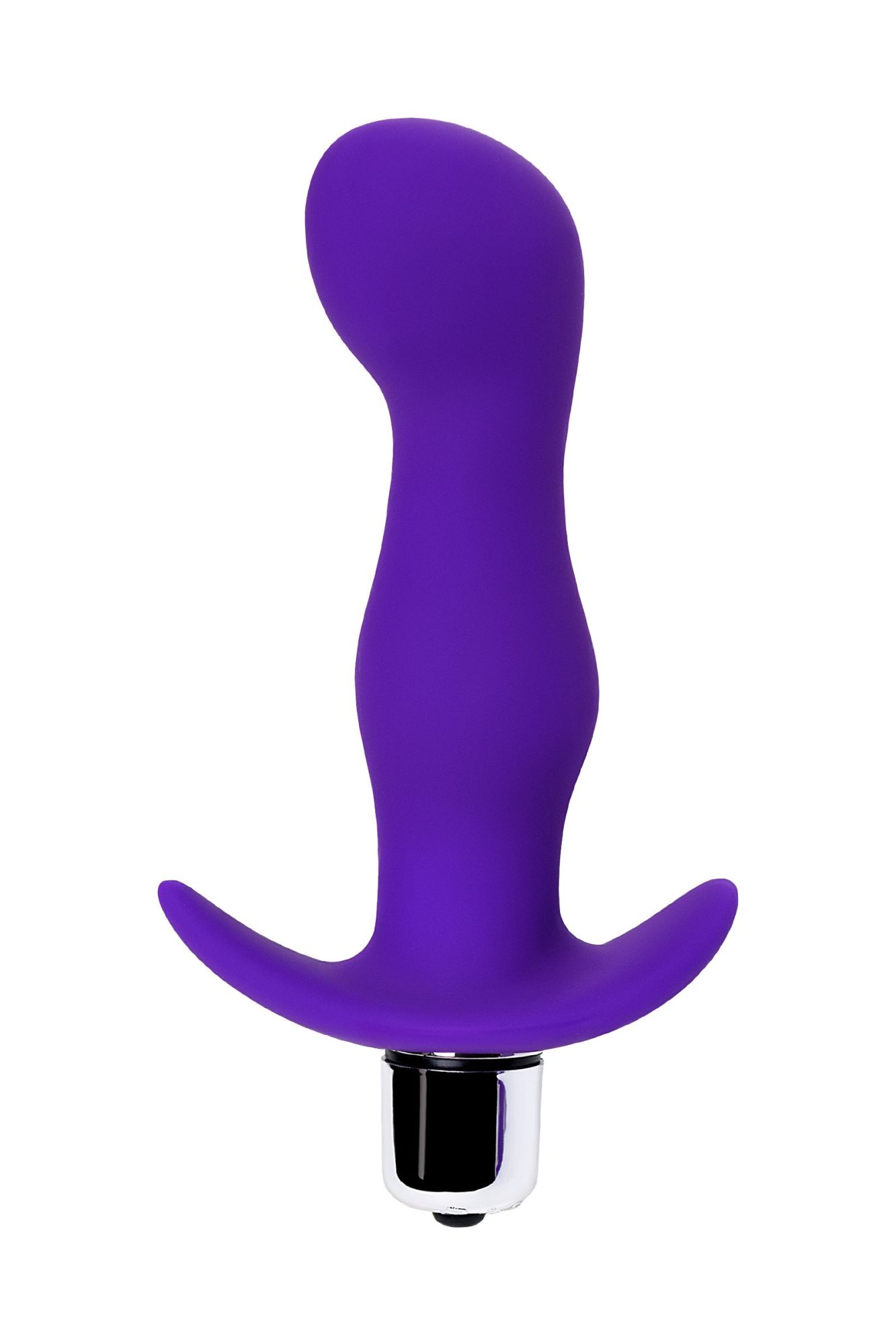 анальная пробка с вибрацией a-toys by toyfa kamet, размер m, силикон, фиолетовая, 12,9 см в Перми