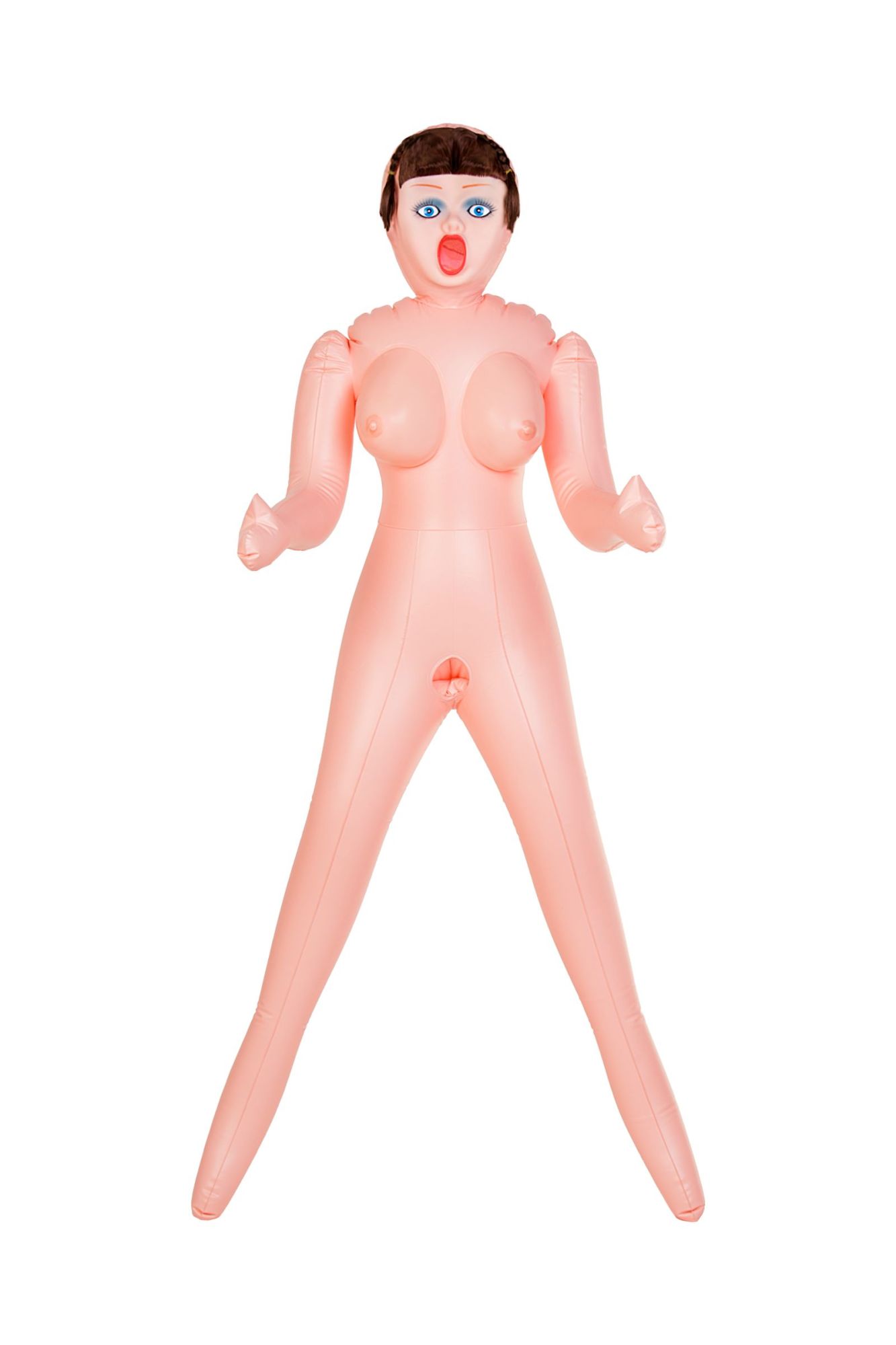 кукла надувная dolls-x by toyfa grace, шатенка, с тремя отверситями, кибер вставка: вагина-анус в Перми