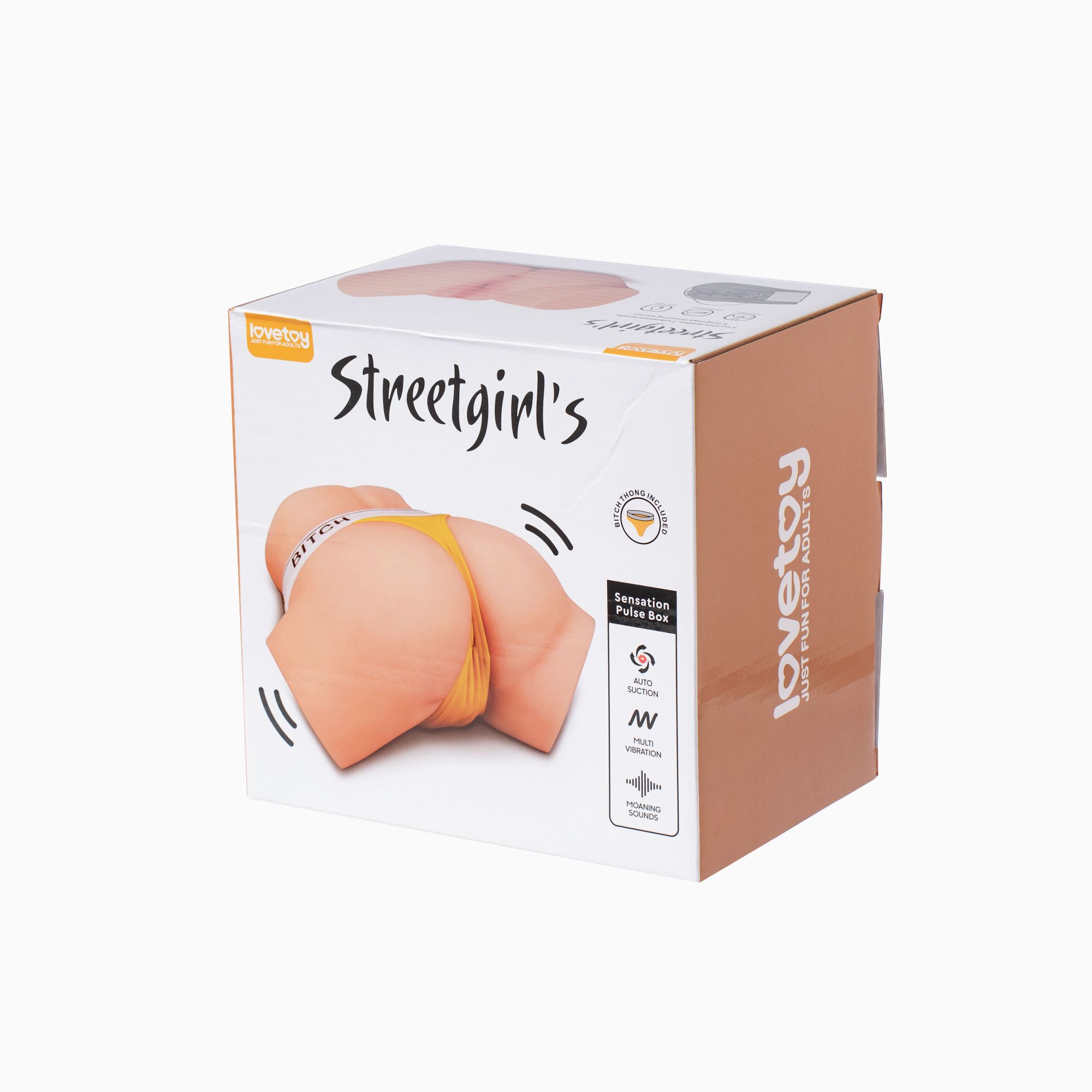 мастурбатор streetgirl от lovetoy с вагиной и анусом, полутело с вибрацией, телесный в Перми