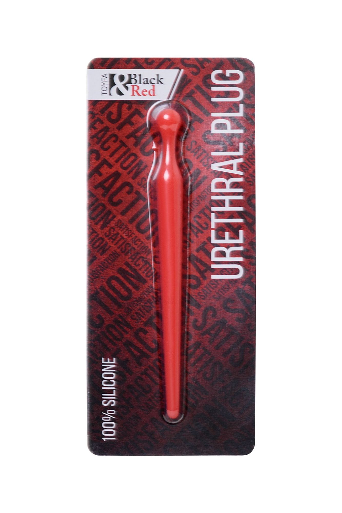 уретральный плаг black&red by toyfa, силикон, красный, 10 см в Перми