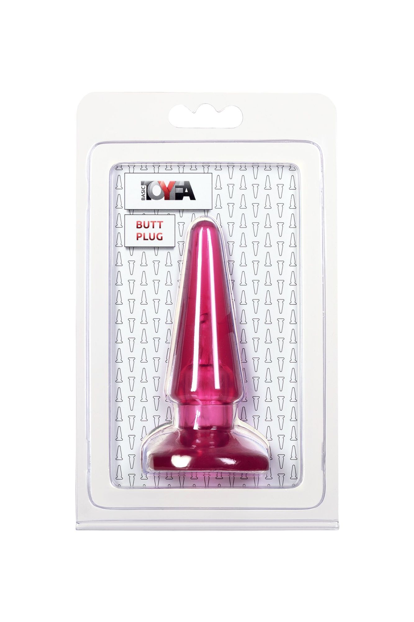 анальная втулка toyfa basic, pvc, розовый, 9,5 см в Перми