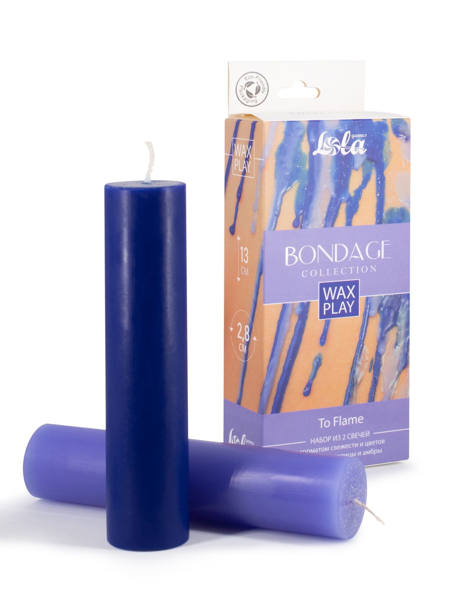 набор из 2 wax play свечей bondage to flame 1067-02lola в Перми