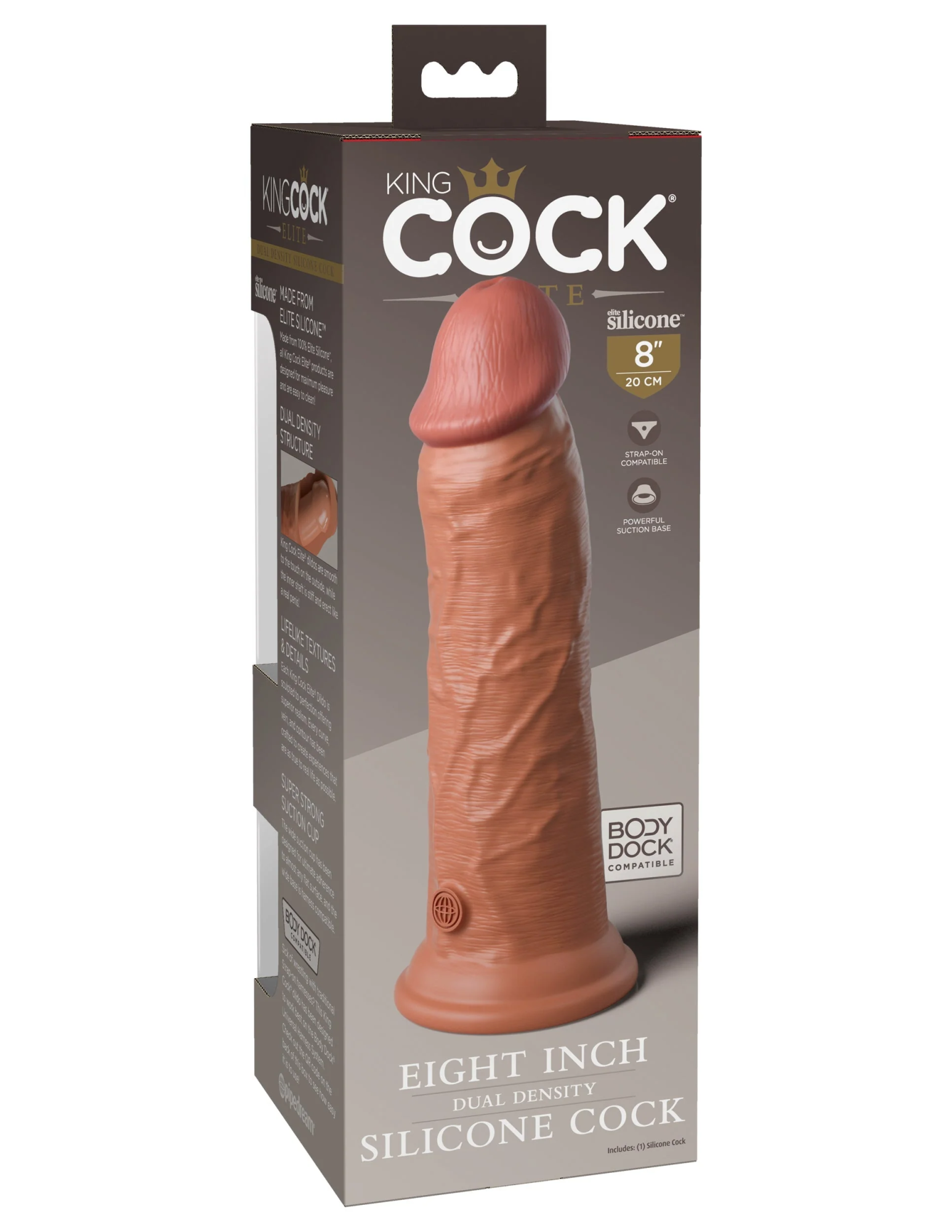 фаллоимитатор kc elite 8" dual density silicone dong -tan pipedream 577222pd в Перми
