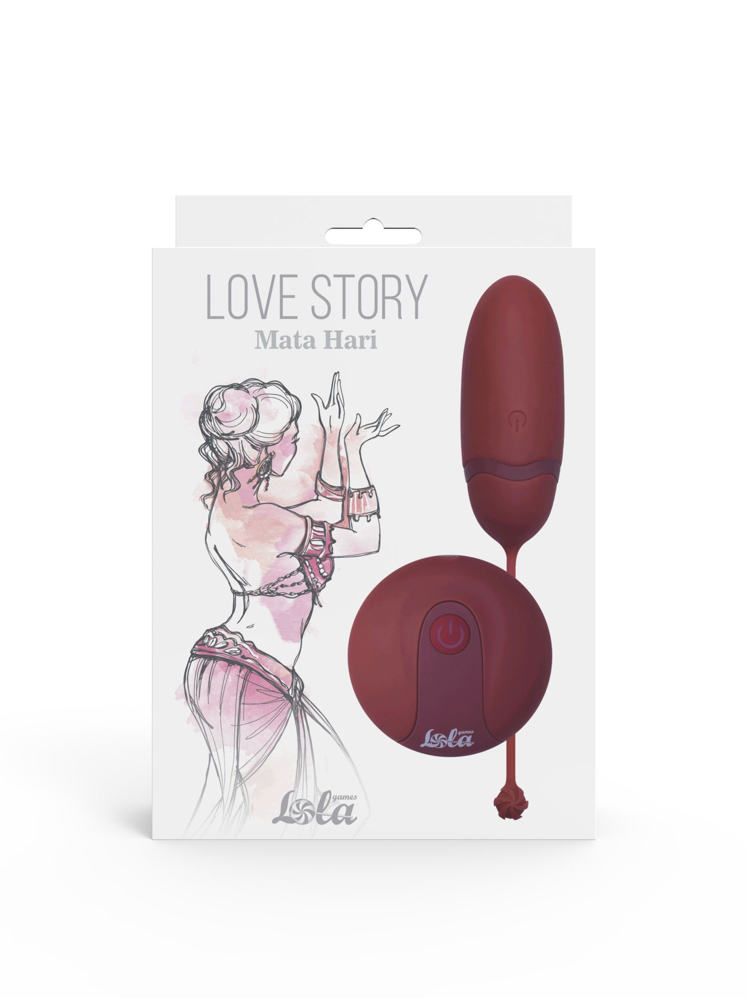 виброяйцо на пульте управления love story mata hari wine red 1800-03lola в Перми