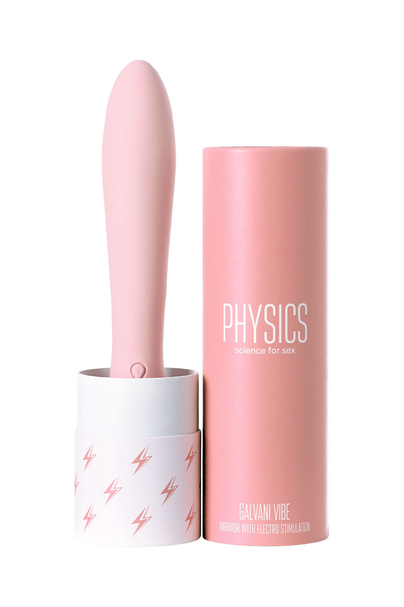 вибратор с электростимуляцией physics galvani vibe, силикон, розовый, 21 см в Перми