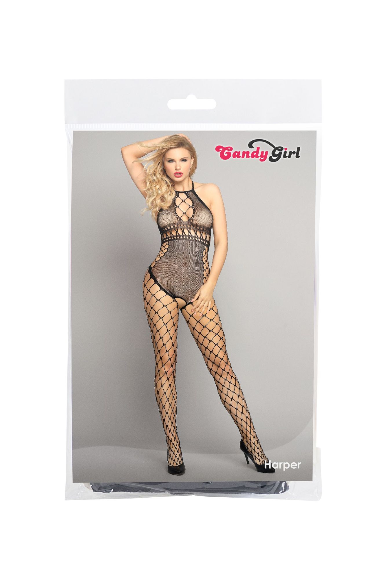 Эротическое костюм-сетка candy girl harper, черный, os в Перми
