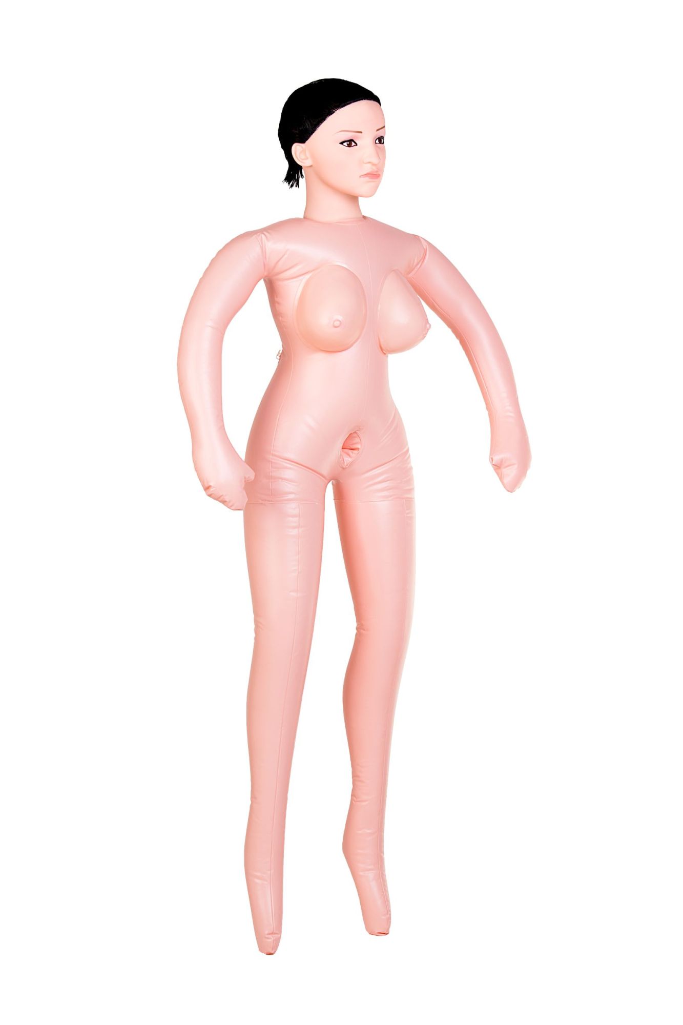 кукла надувная dolls-x by toyfa nurse emilia, реалистичная голова,брюнетка, с двумя отверстиями в Перми