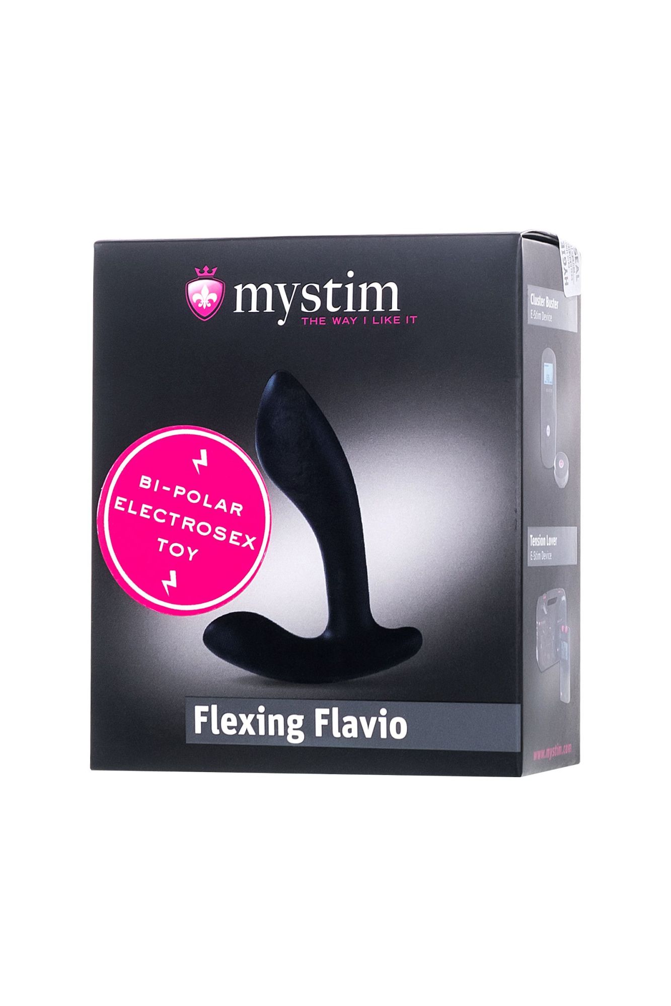 электростимулятор mystim flexing flavio, силикон, черный, 9 см в Перми