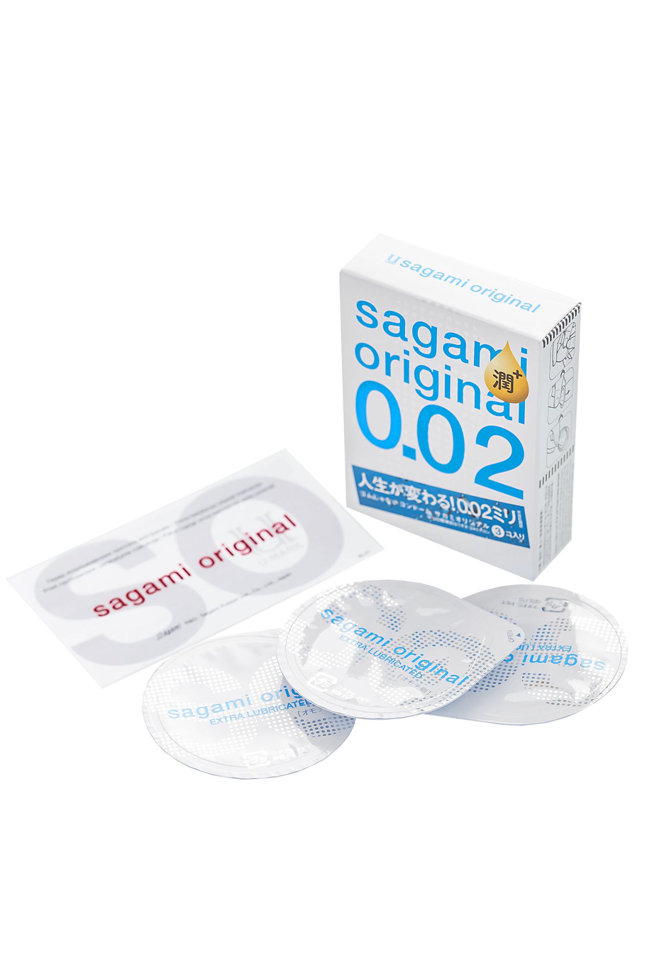 презервативы sagami, original 0.02, extra lub, полиуретан, 19 см, 3 шт. в Перми