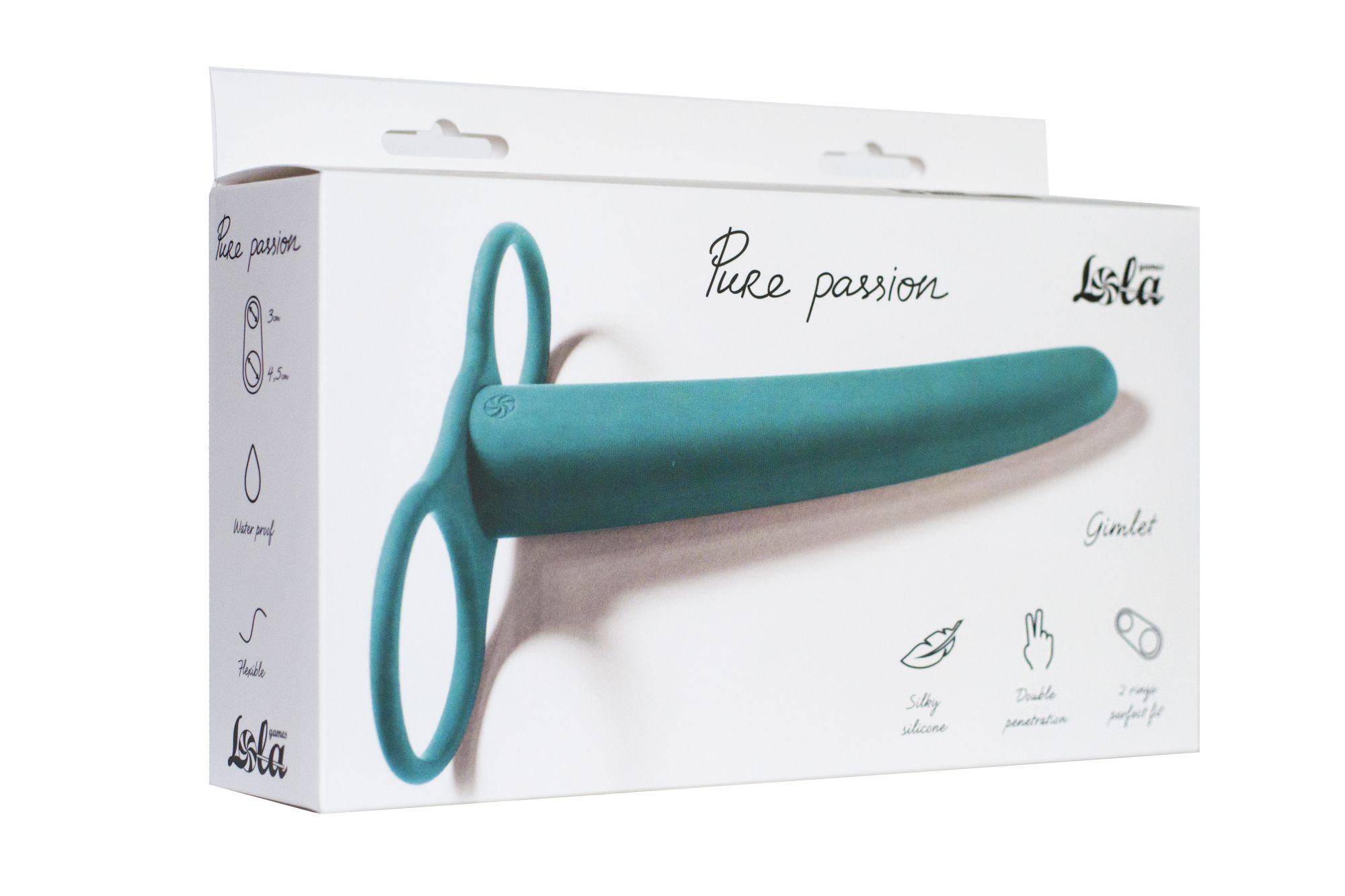 насадка для двойного проникновения pure passion gimlet green 1200-03lola в Перми